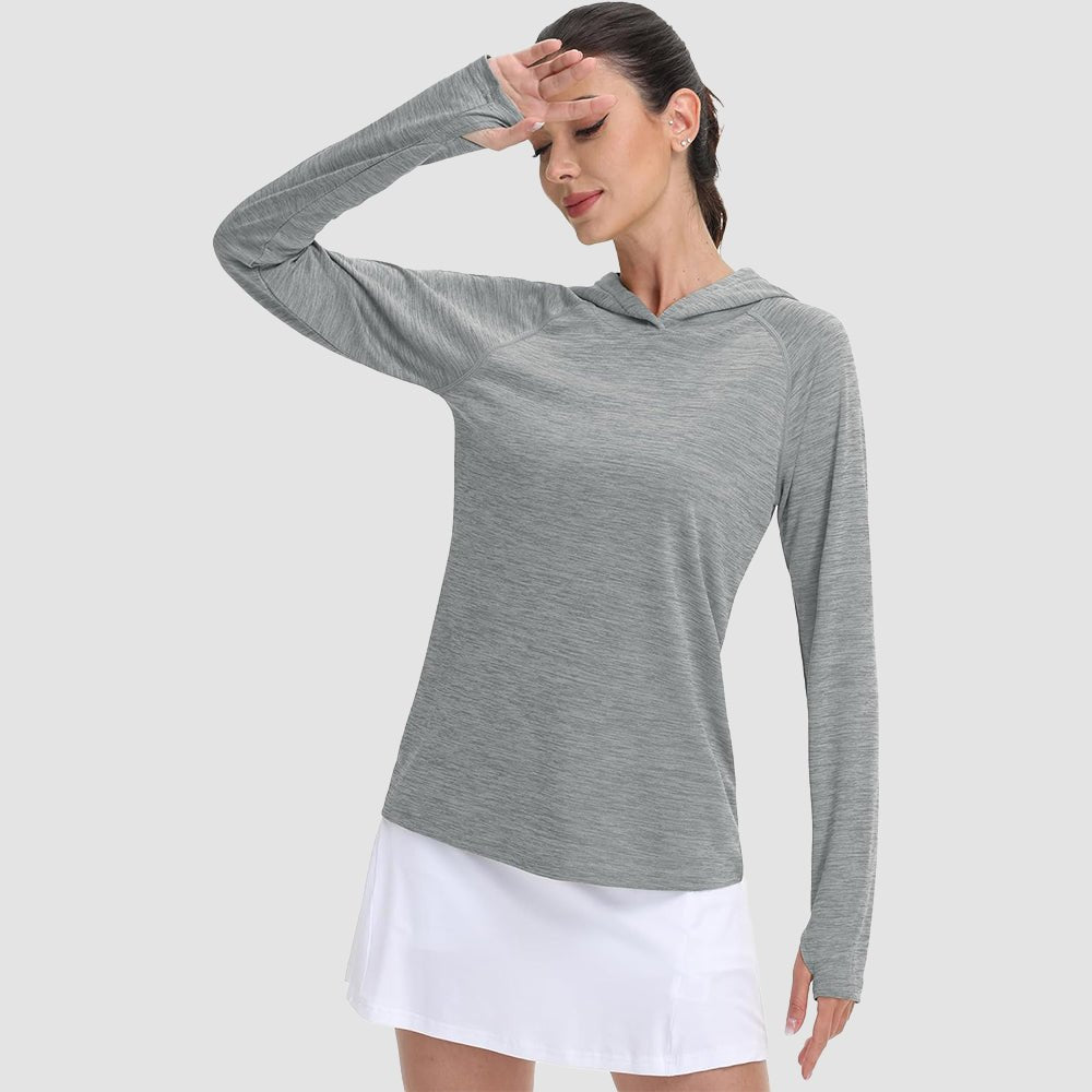 Women's Mint Hoodie UPF 50+ Sun Protection Shirt with Thumb Hole