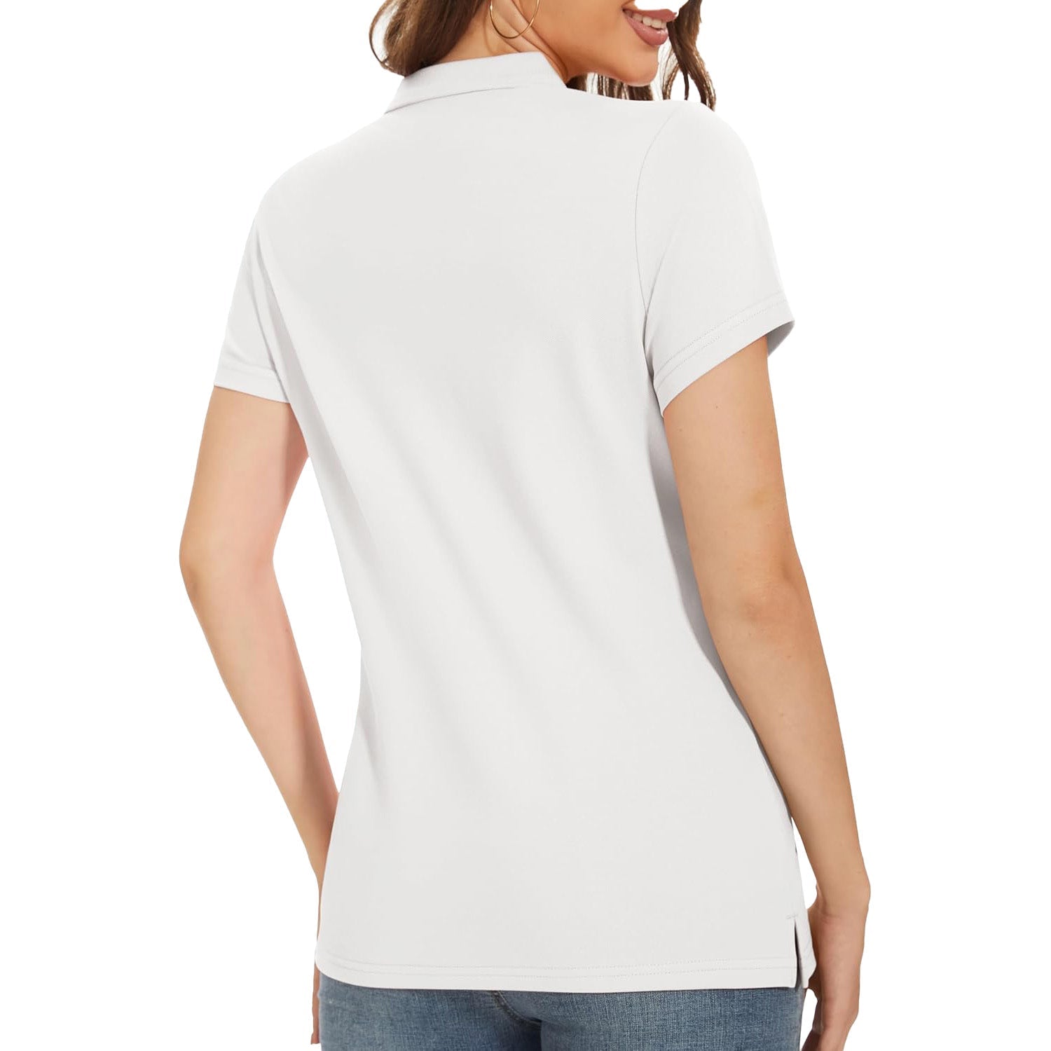 Women's Polo Shirt Cotton Summer Uniform - veyora