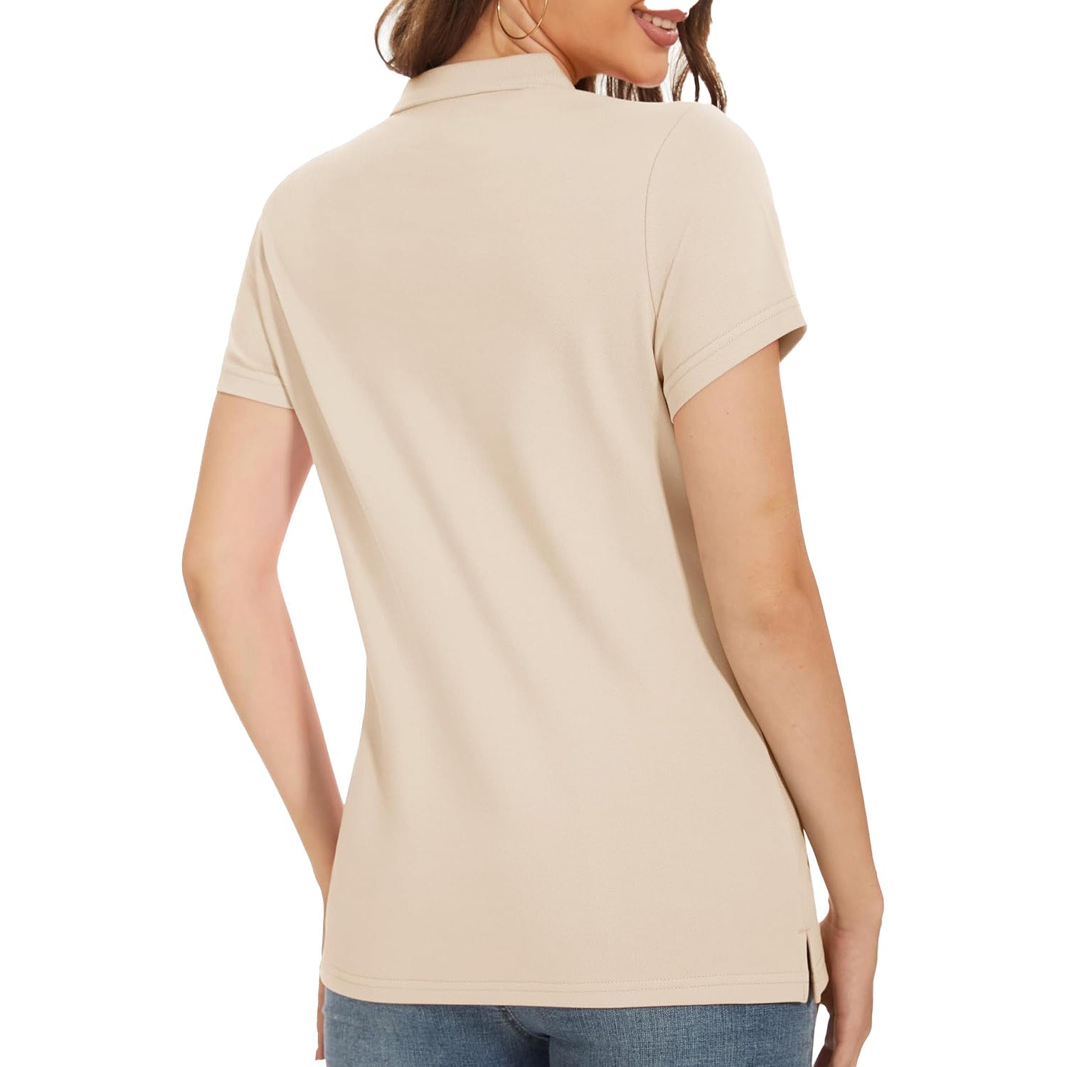 Women's Polo Shirt Cotton Summer Uniform - veyora