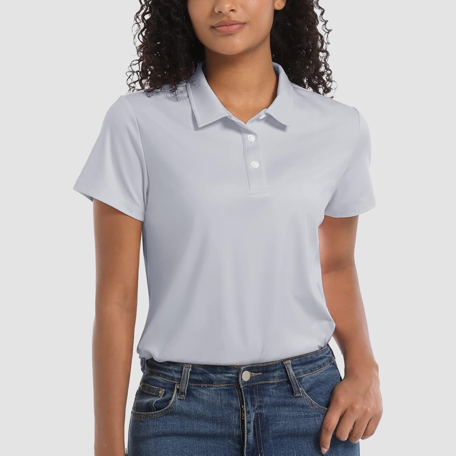 Women's UPF 50+ Sun Protection Polo Shirt, Quick-Dry