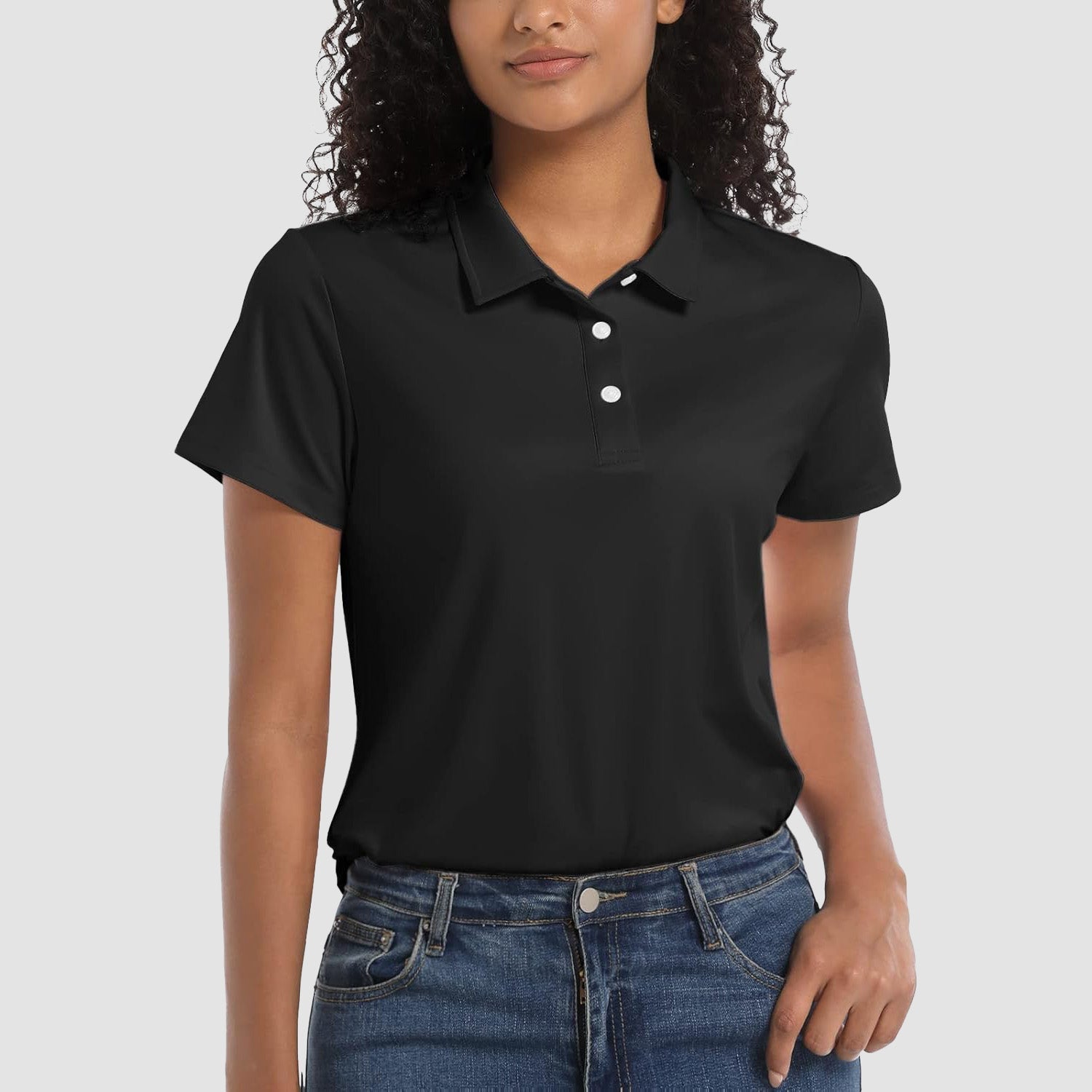 Women's UPF 50+ Sun Protection Polo Shirt, Quick-Dry