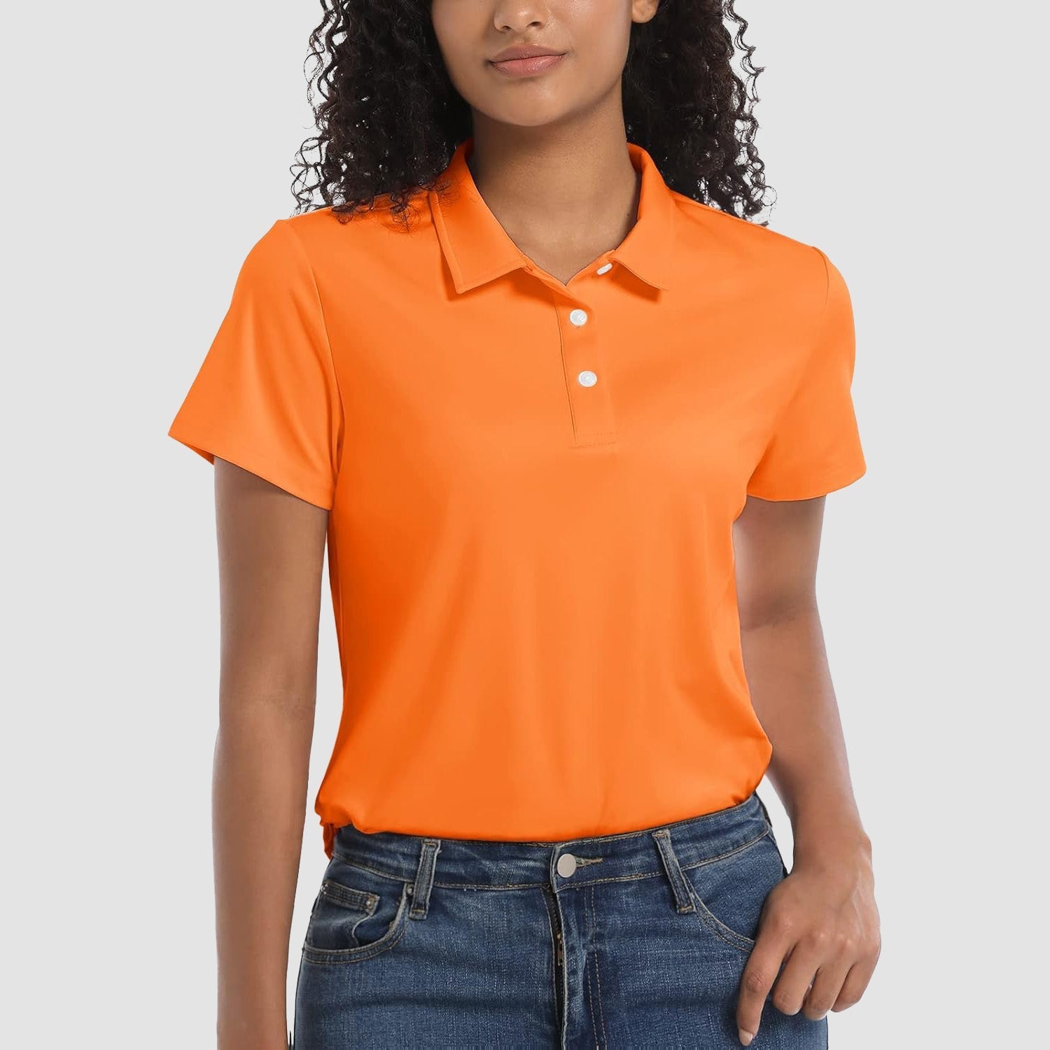 Women's UPF 50+ Sun Protection Polo Shirt, Quick-Dry