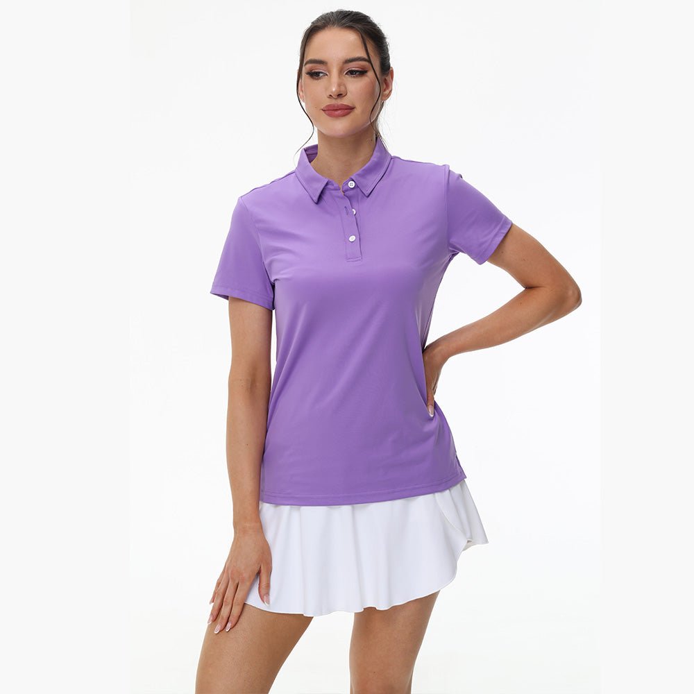 Women's UPF 50+ Sun Protection Polo Shirt, Quick-Dry