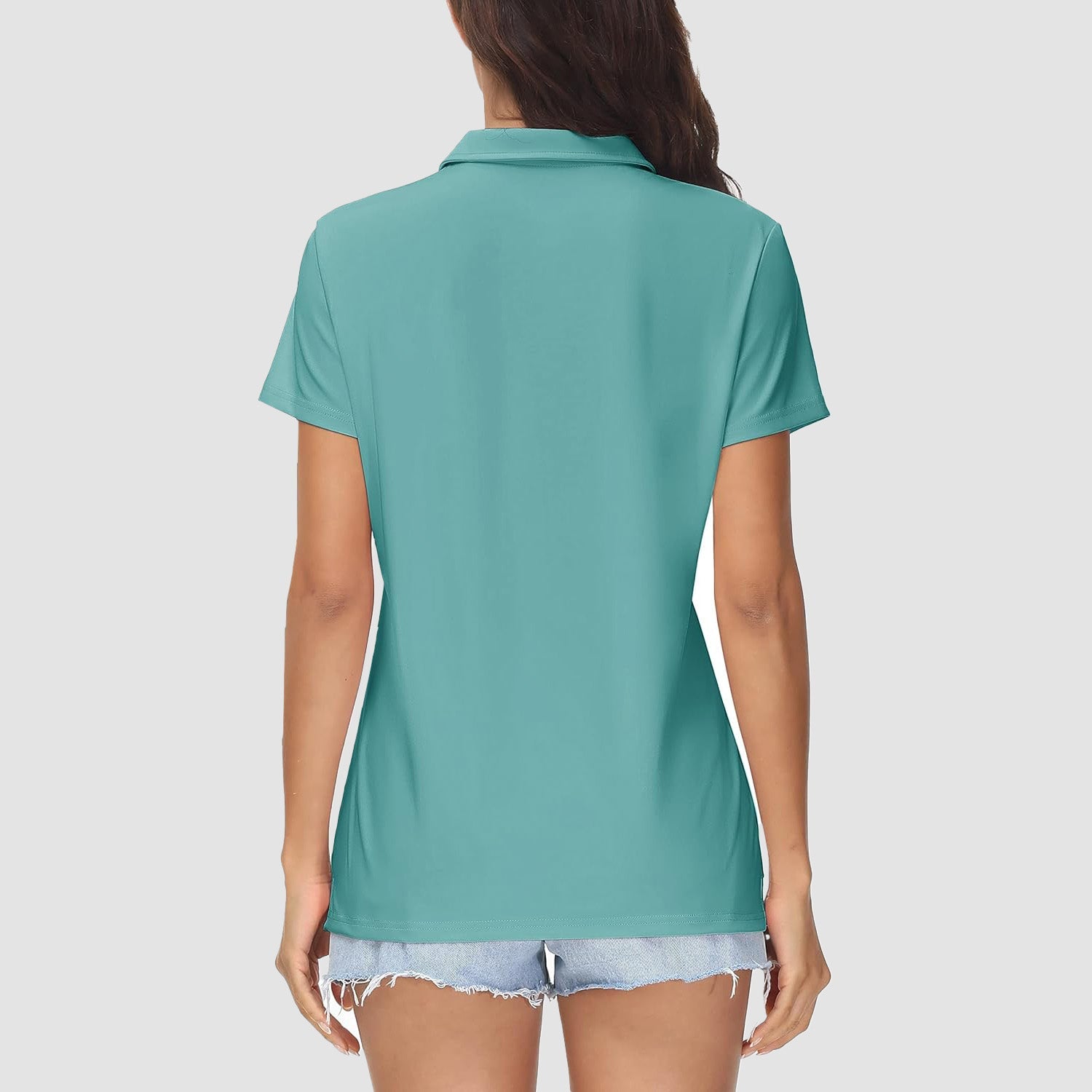 Women's UPF 50+ Sun Protection Polo Shirt, Quick-Dry