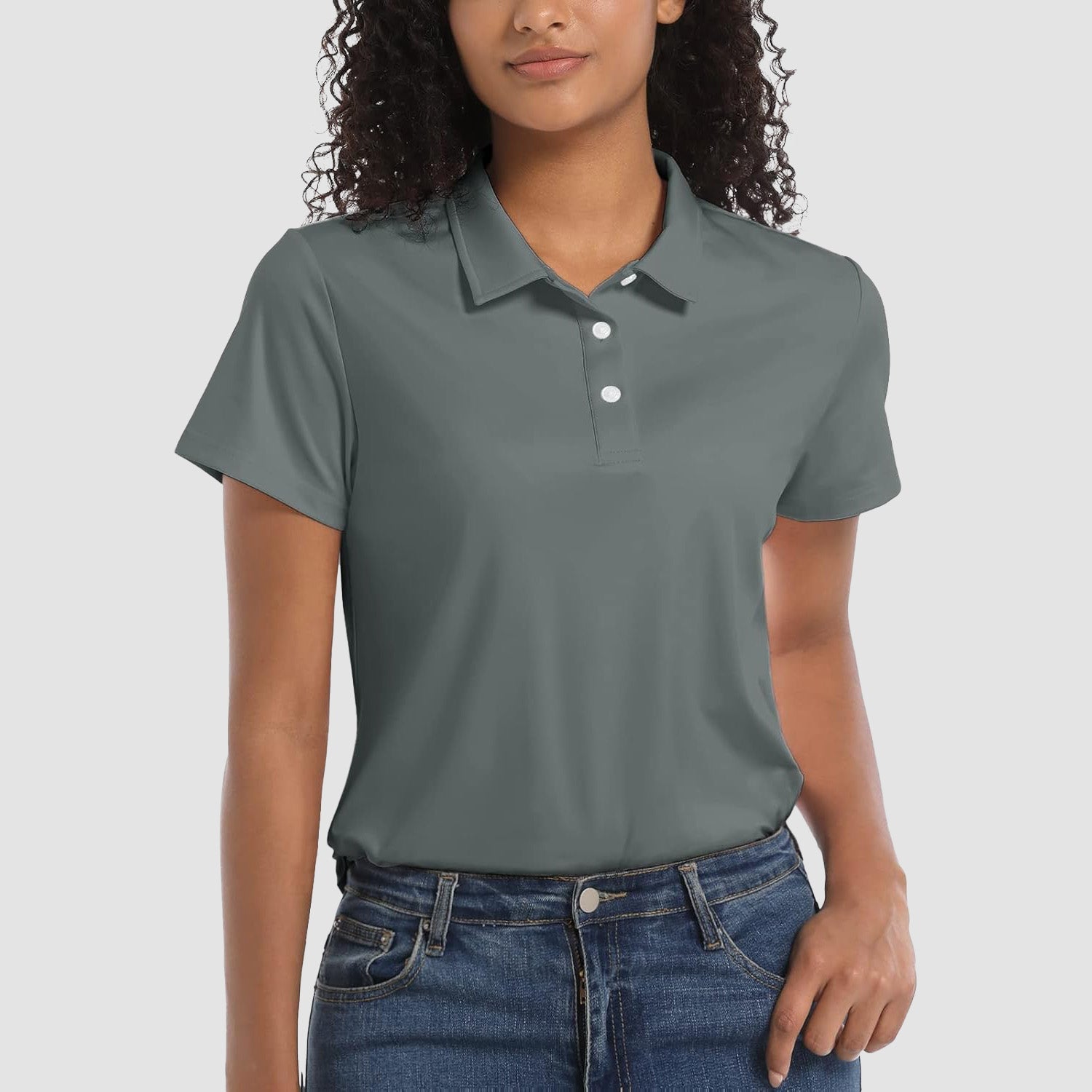 Women's UPF 50+ Sun Protection Polo Shirt, Quick-Dry