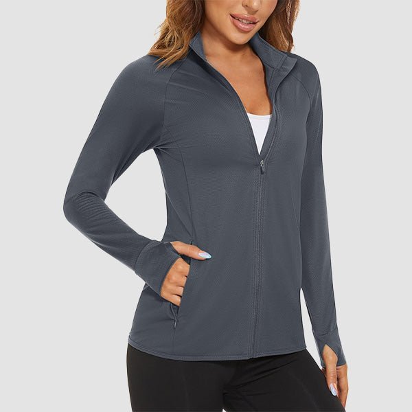 Women's UPF 50+ Sun Protection Tennis Jacket Long Sleeve