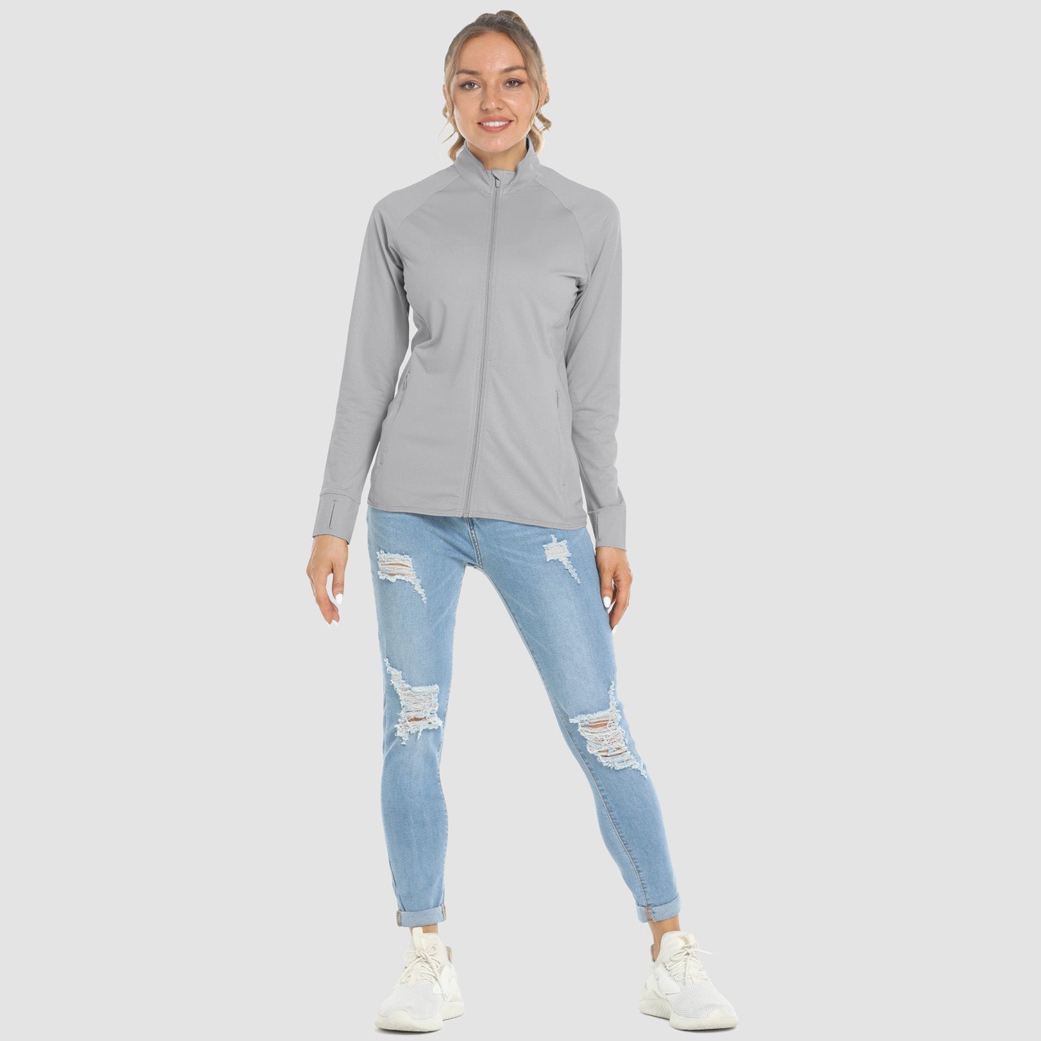 Women's UPF 50+ Sun Protection Tennis Jacket Long Sleeve