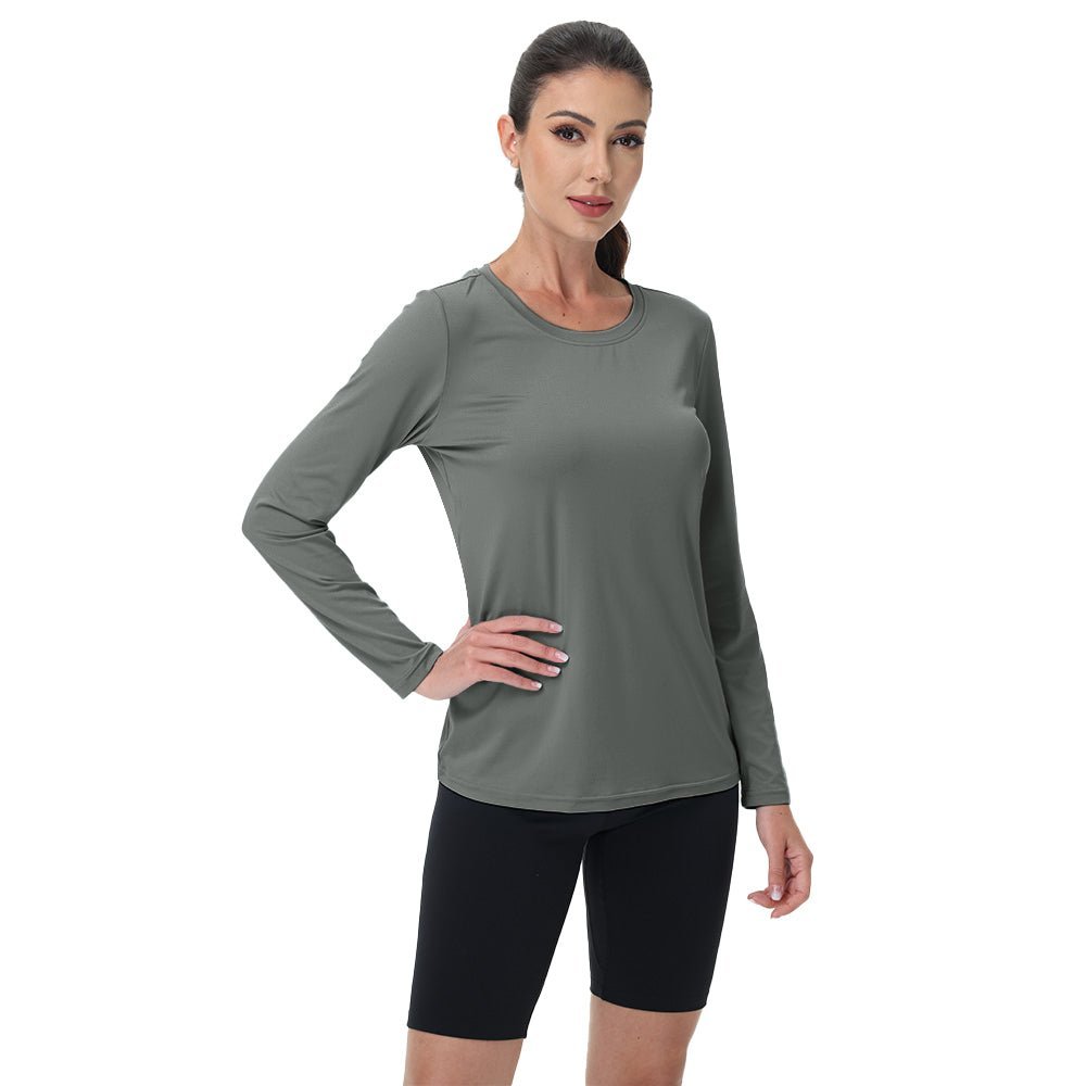 Women's UPF 80+ Long Sleeve Sun Protection Quick - Dry Shirt - veyora