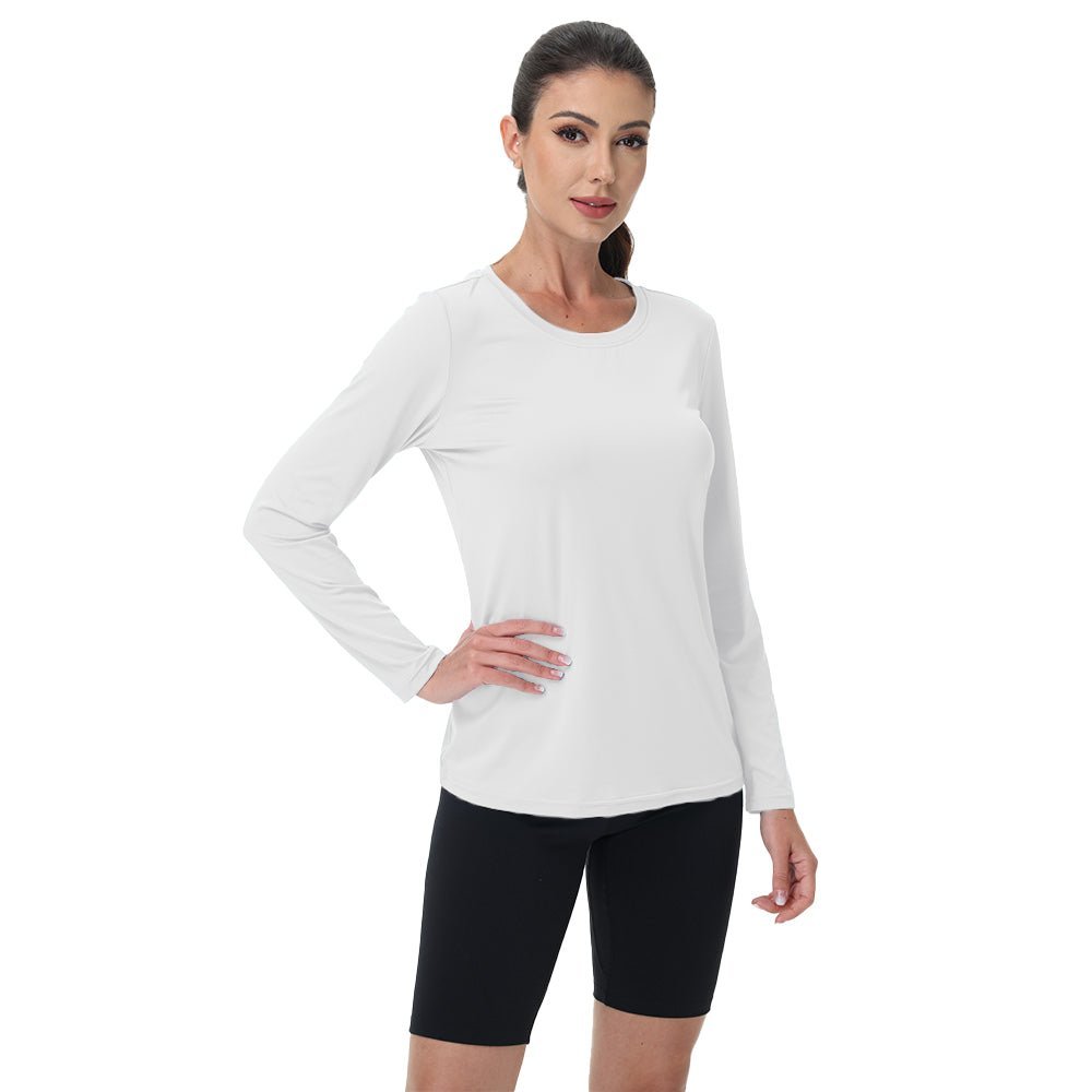 Women's UPF 80+ Long Sleeve Sun Protection Quick - Dry Shirt - veyora