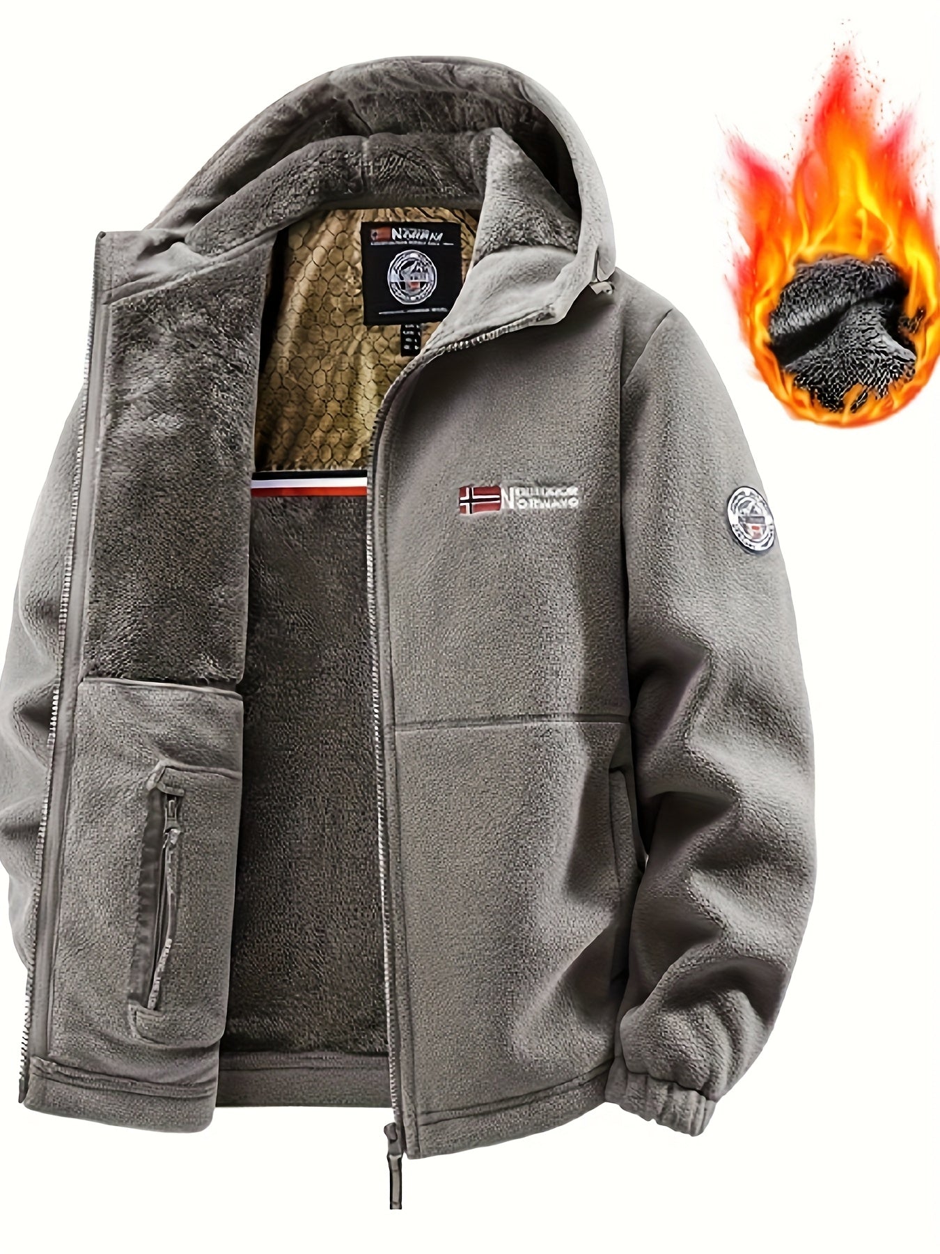 [Shu Le Shui OBM] New Valentine'S Day Products Are Online! New Autumn And Winter Fleece - Lined And Thickened Coats, Fashionable Fleece Fabric, Graphene Lining, Casual, Fashionable, Energetic And Versatile, The First Choice for Autumn And Winter - veyora