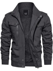 Men's Winter Cargo Jacket - Lightweight, Breathable, with Pockets - veyora