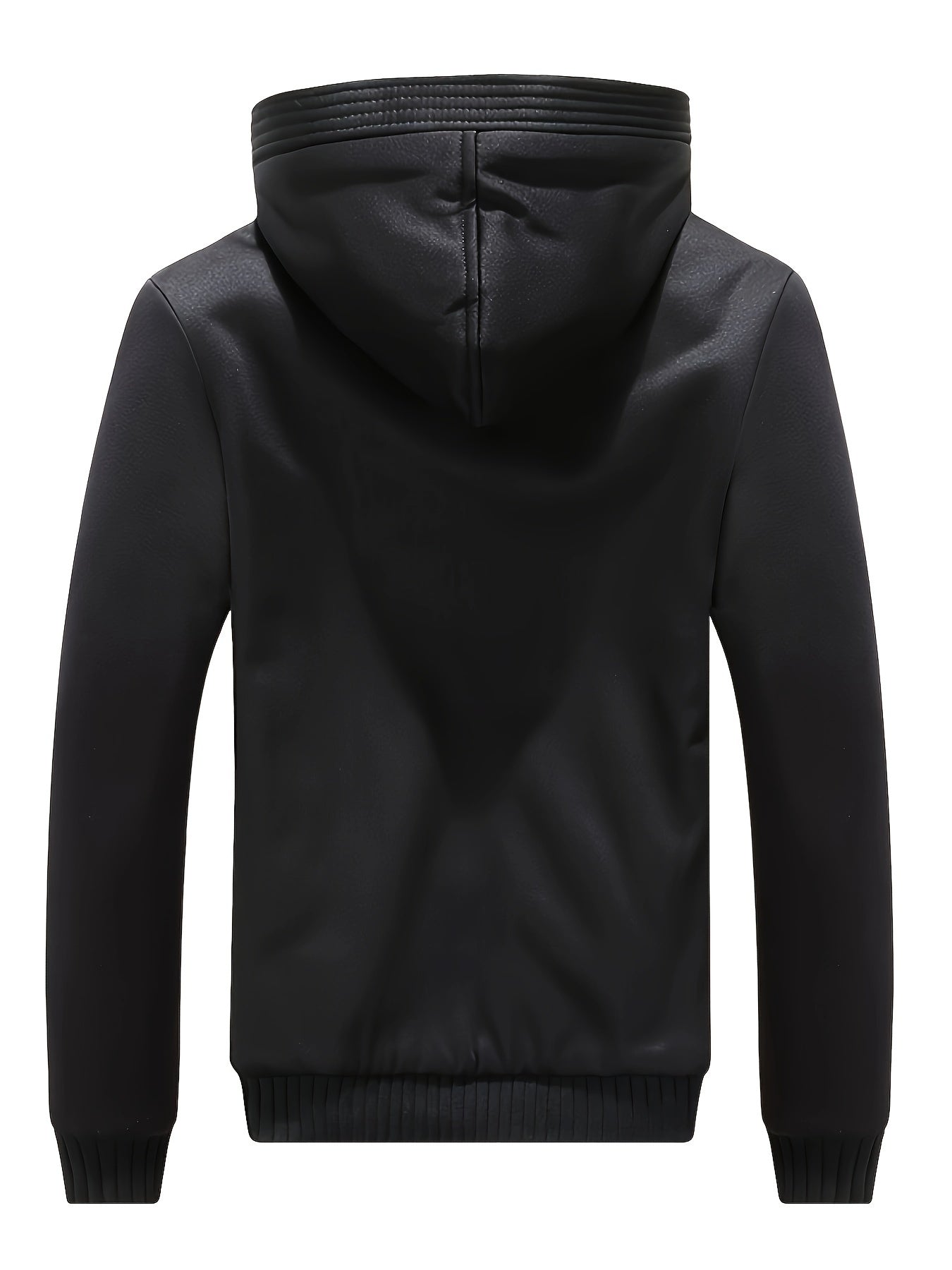 Color Block Fleece Hooded Jacket - Winter Warm Zipper Casual Hoodie - Women's Clothing