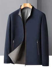 Spring Reversible Stand - up Collar Jacket, Sporty Casual, Wearable on Both Sides - veyora