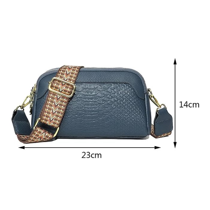 Olivia™ Elegant Allure | Croc - Pattern Mini Crossbody Bag - veyora
