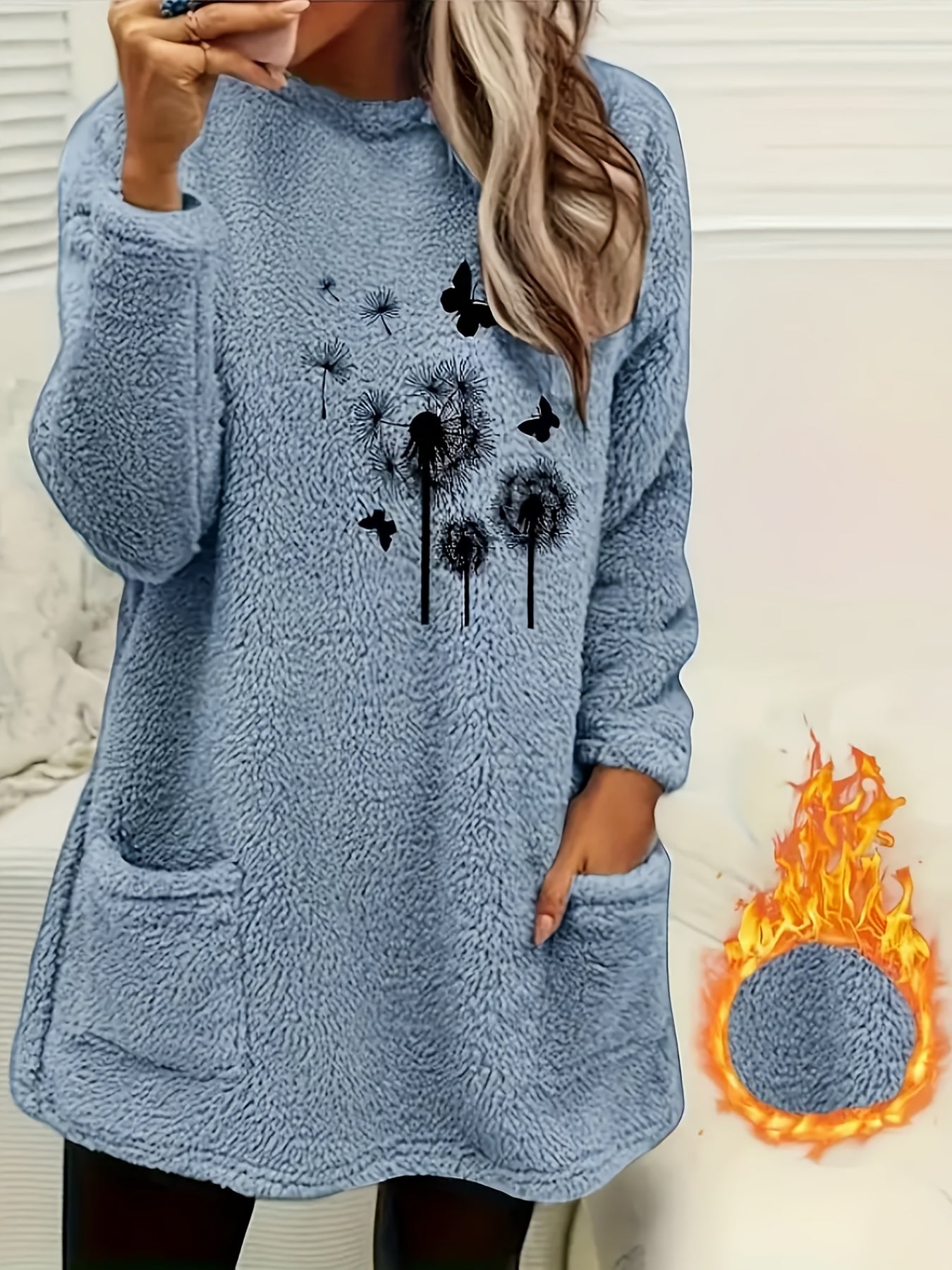 Autumn/Winter New Women's Double - Sided Casual Warm Sweatshirt - veyora