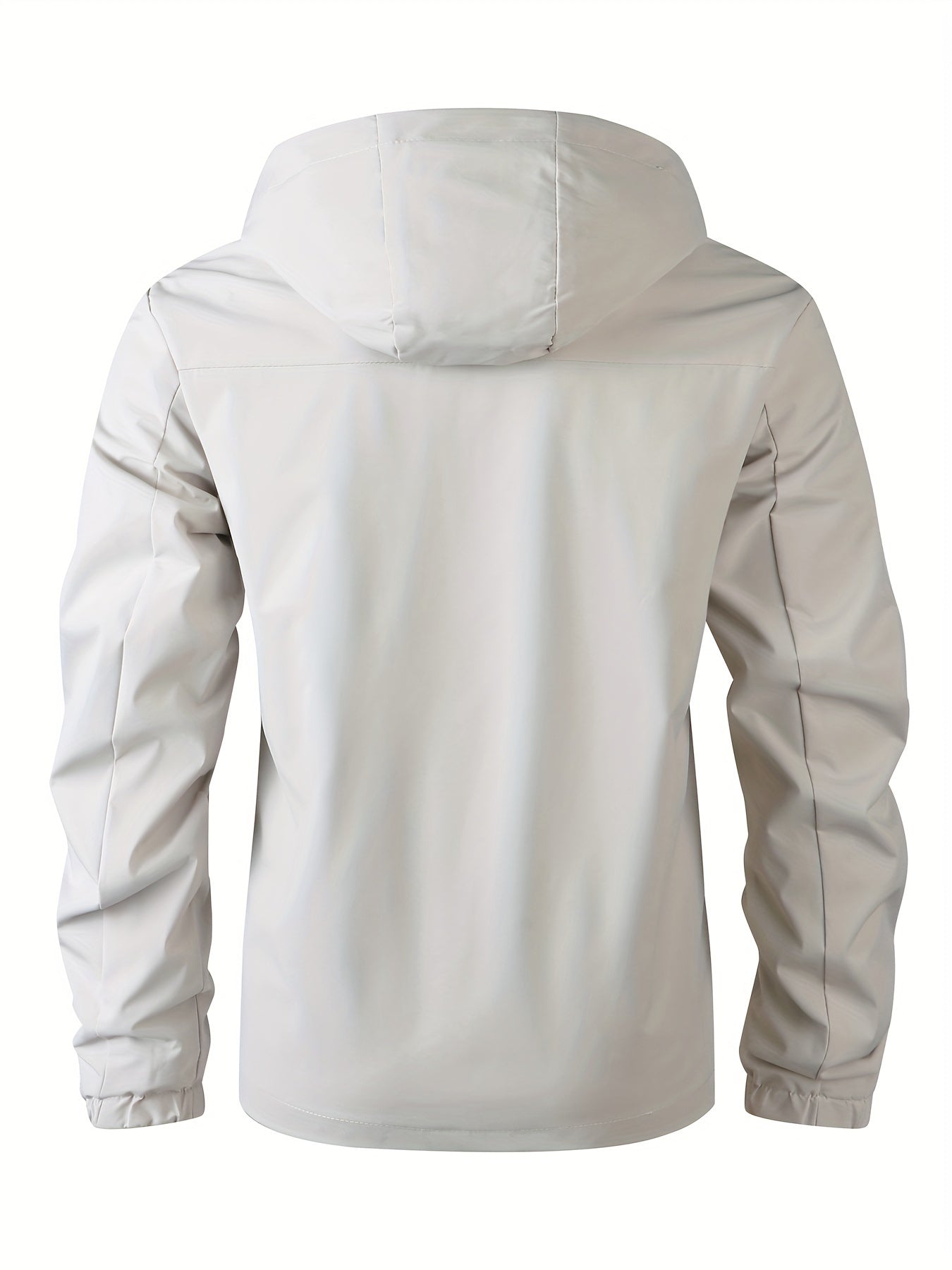[Everyday Comfort, Windbreaker] Stylish Hooded Windbreaker Jacket | Men's Casual Gear - Black, "Find Your Way" Design, Loose Fit for Spring & Fall Outdoor Activities | Smooth Texture, Trendy Men's Jacket - veyora