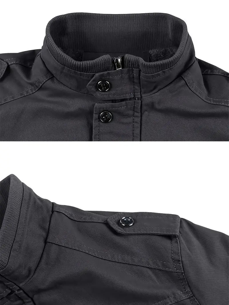 Men's Winter Cargo Jacket - Lightweight, Breathable, with Pockets - veyora