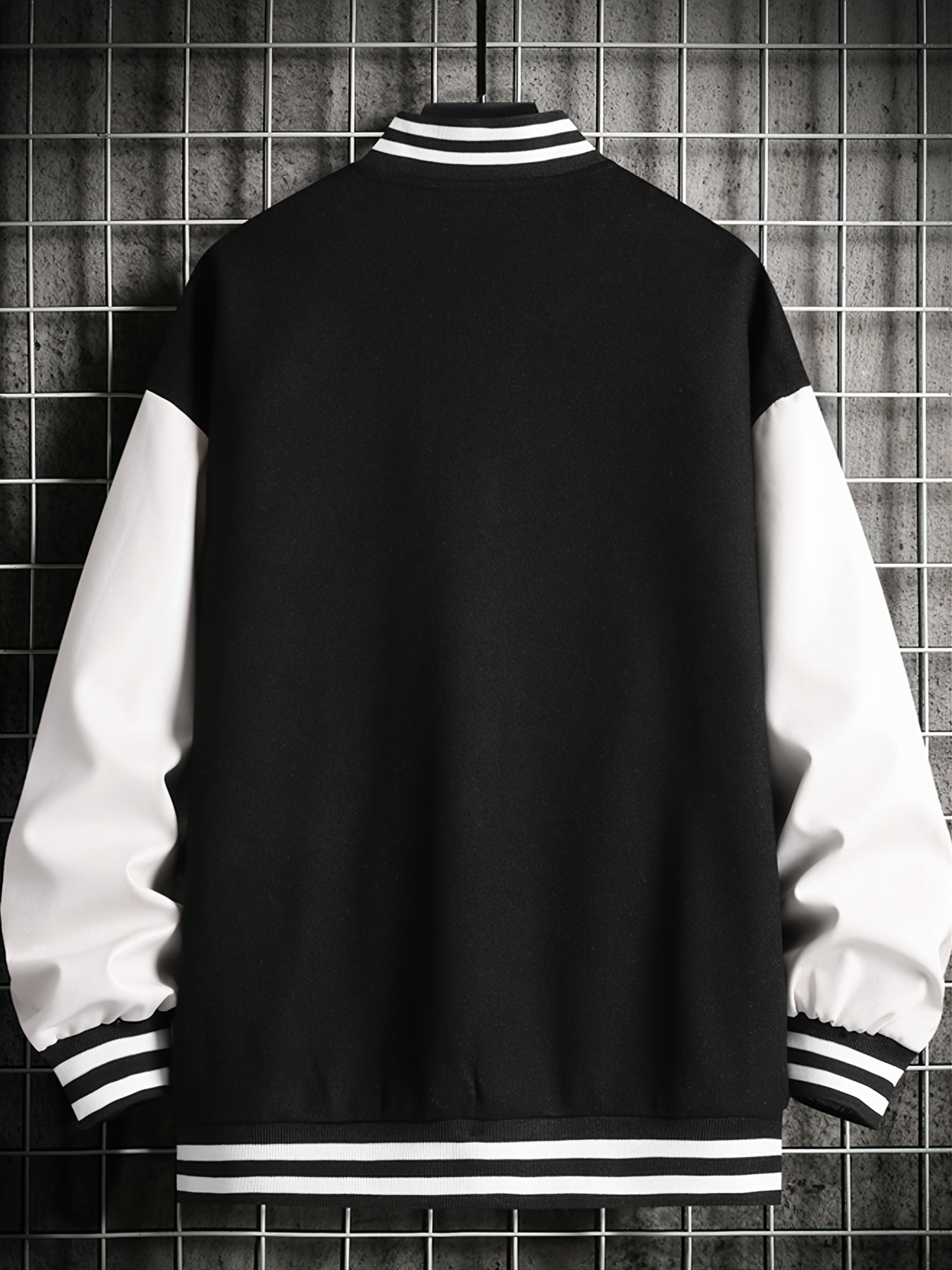 Men'S Loose - Fitting Casual Warm Baseball Jacket in Nine Colors for Spring, Autumn, And Winter. Features Exquisite Towel Embroidery And Letter Embroidery, Suitable for Both Men And Women, Effortlessly Showcasing Personality And Trendy Style (Does Not Incl - veyora