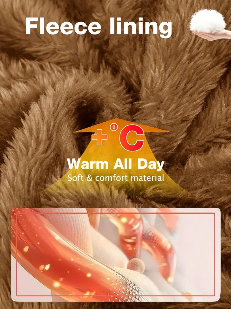 Men's Winter Cargo Jacket - Fleece - Lined, Water - Resistant, Windproof - veyora