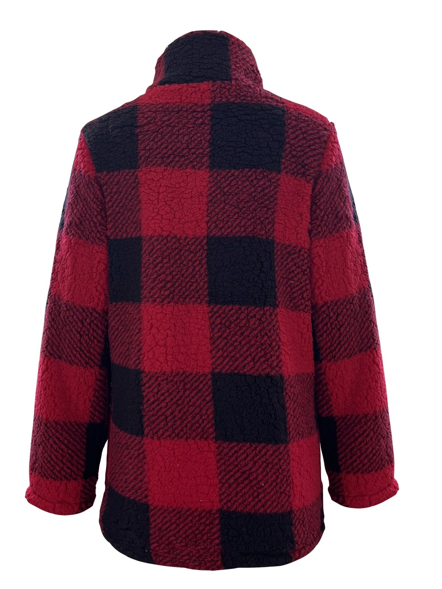 Fashion New Casual Plaid Fuzzy Sweatshirt - veyora