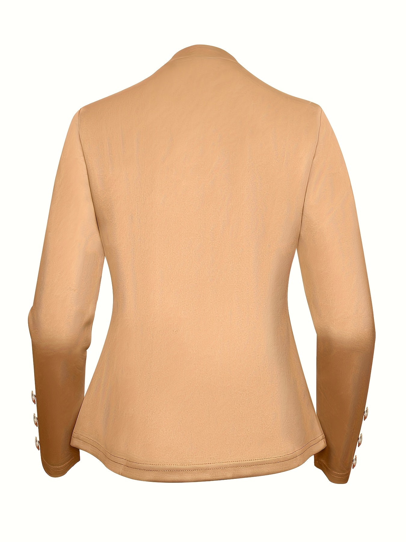 Spring and Autumn Fashion Solid Color Thin Women's Long Sleeve Casual Jacket - veyora
