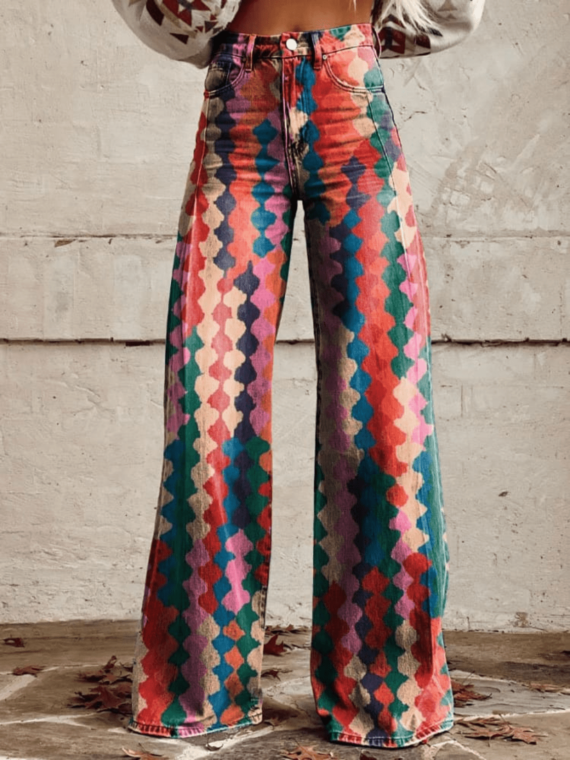 Lina™ - Vintage Comfortable Wide Leg Pants - veyora