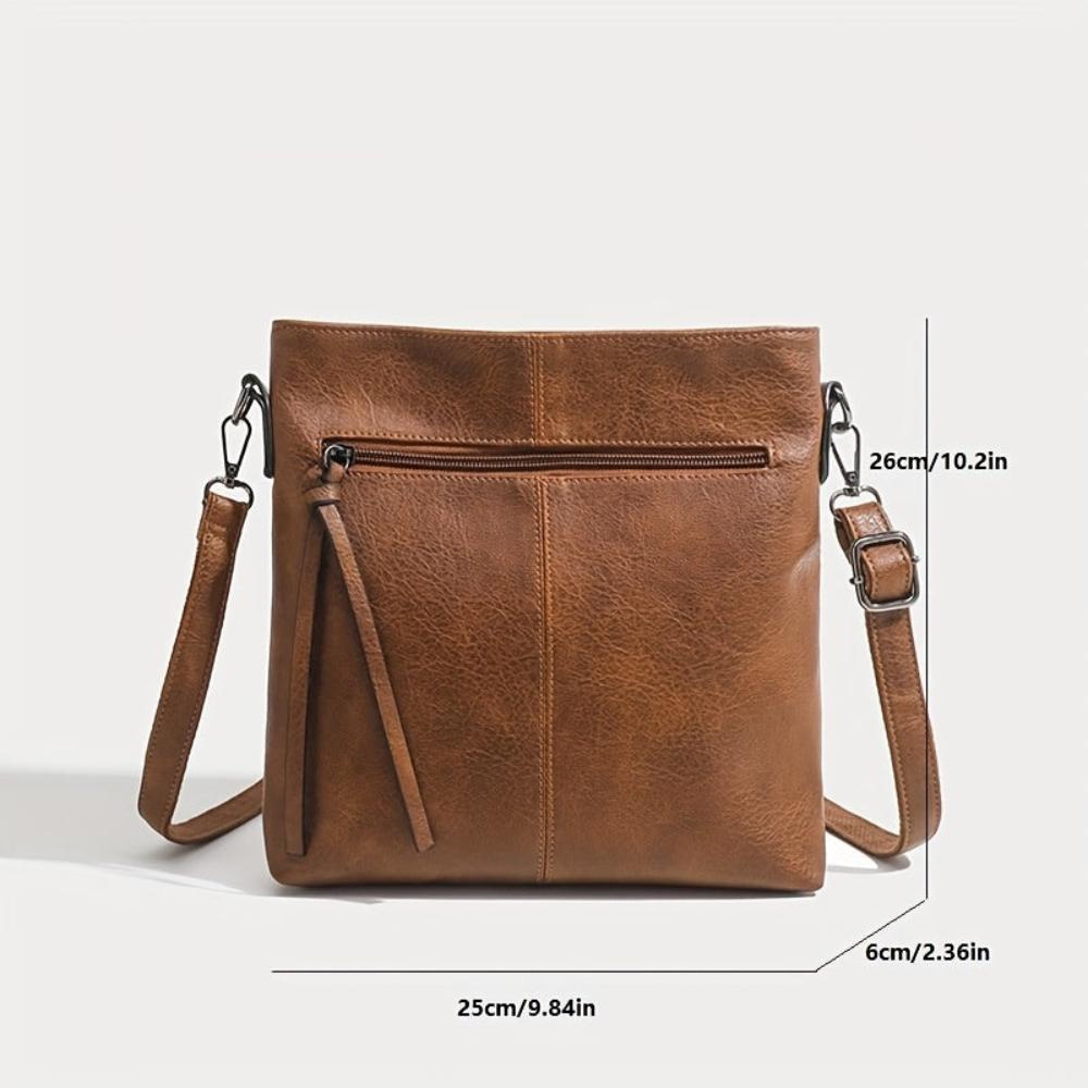 Addison™ Simple Elegance | Retro Square Crossbody Bag - veyora