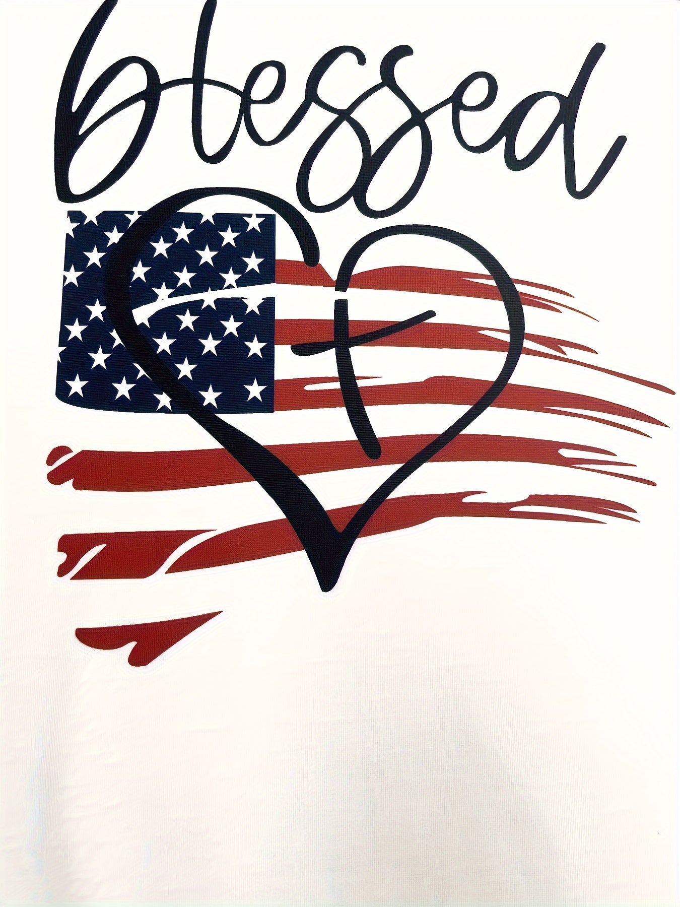 Women's flag blessing sweatshirt casual striped print jumper zip top - veyora