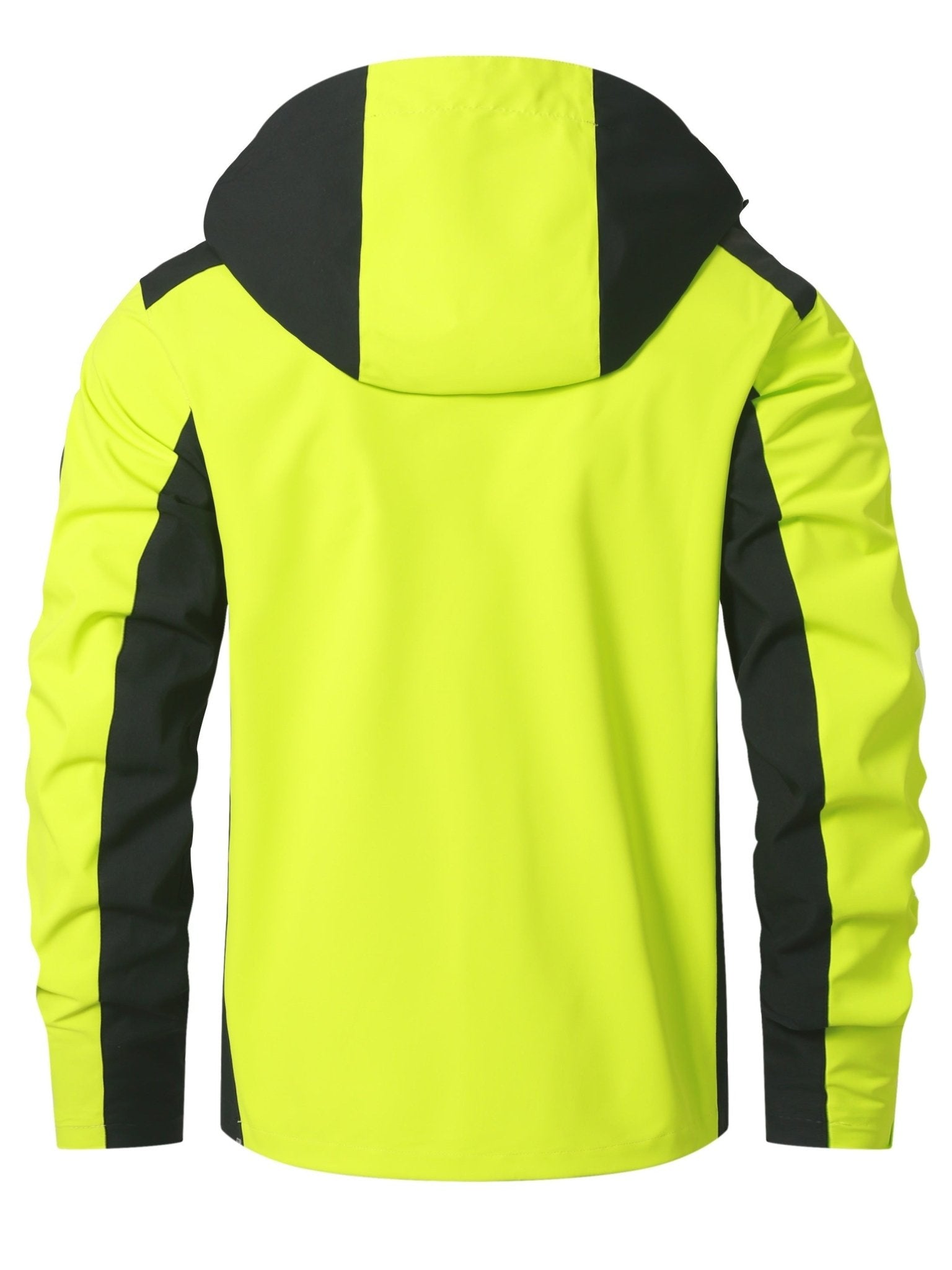 Men's Hooded Jacket - Casual Mountaineering Coat for Autumn and Winter, Polyester, Color Block Design, Outdoor, Clothing - veyora