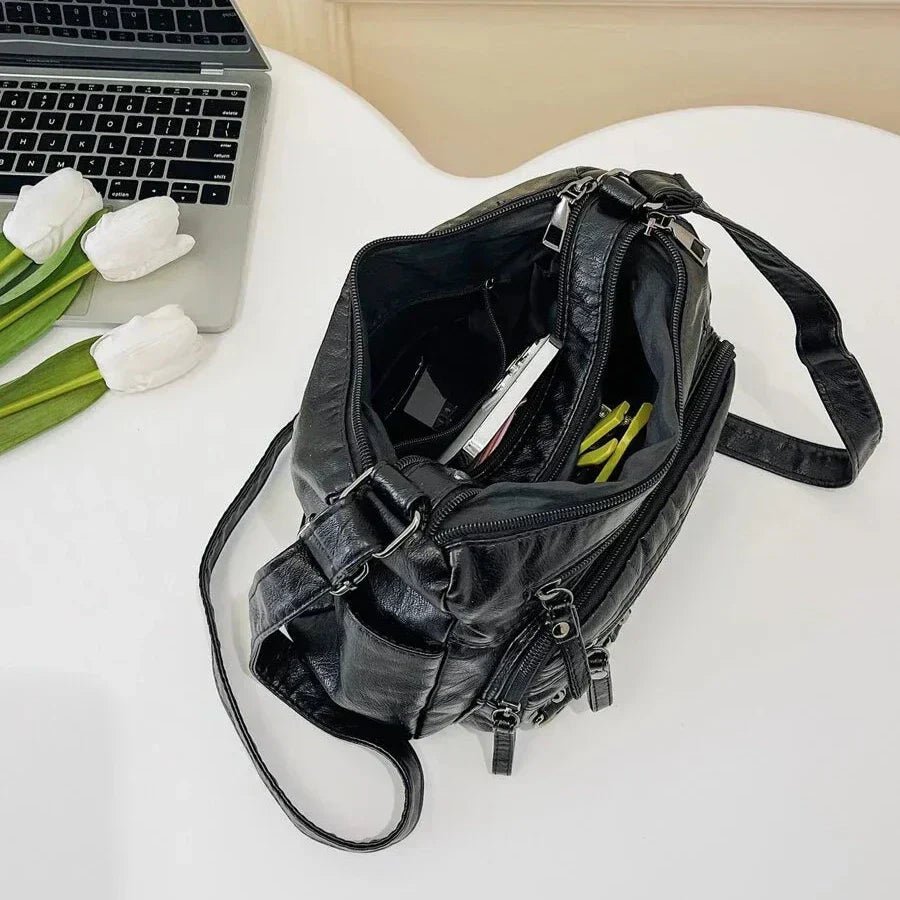 Olivia™ Vintage Charm | Soft Zipper Bag - veyora