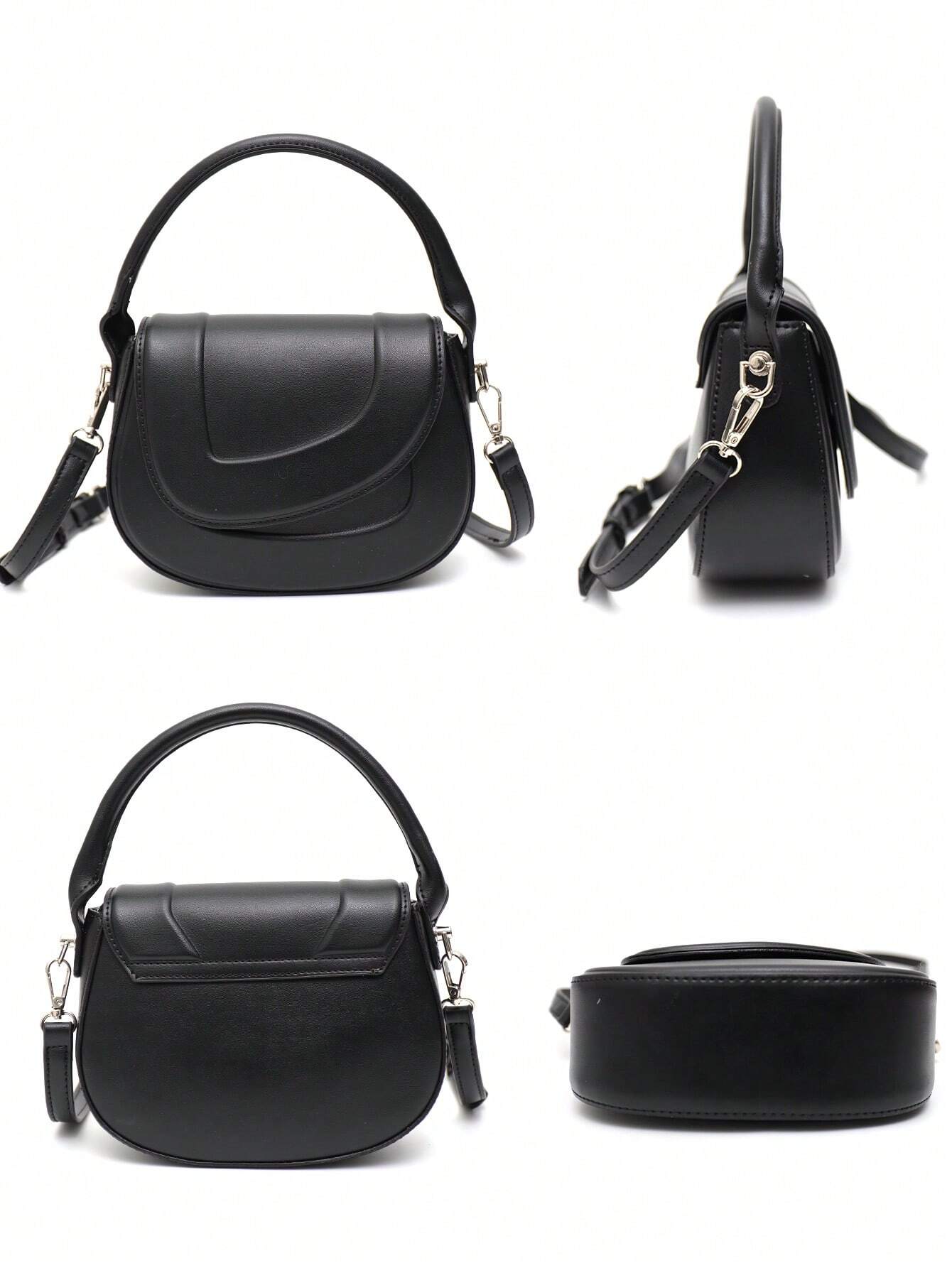 Charlotte™ Luxe Statement | Minimalist Saddle Bag - veyora