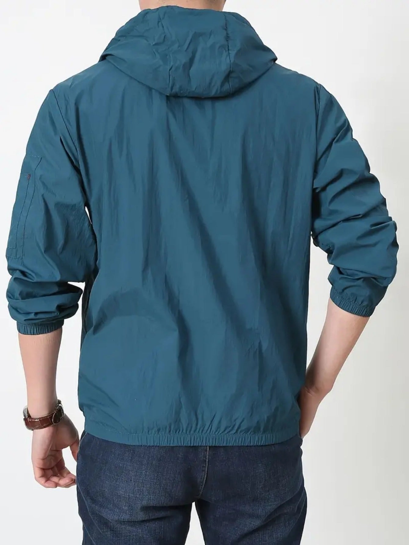 Men'S Ultra - Thin Breathable Lightweight Summer Jacket with a Hood, Perfect for Outdoor Activities Like Beach Outings, Hiking, Running, Cycling, And Fishing - veyora
