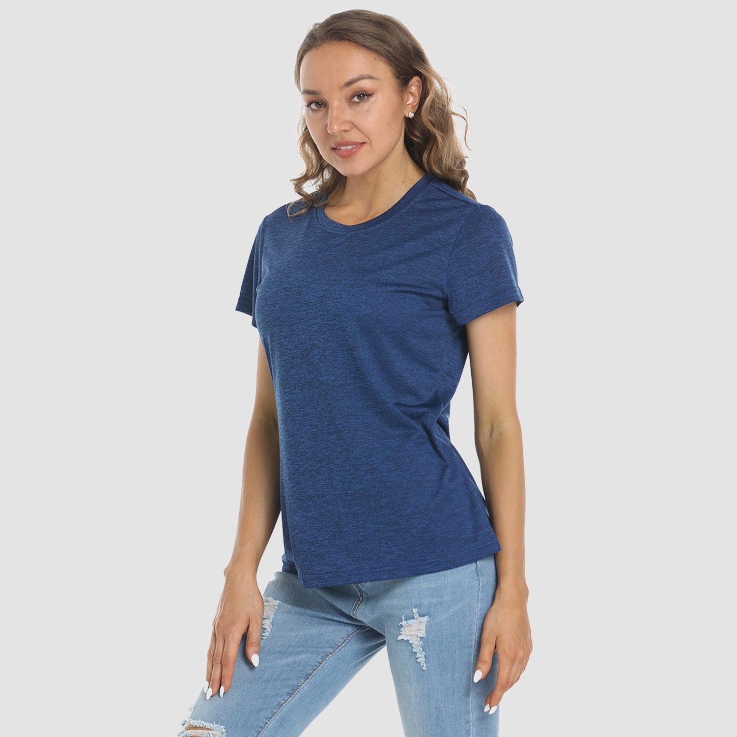Women's Quick-Dry Short Sleeve Running Workout T-Shirt