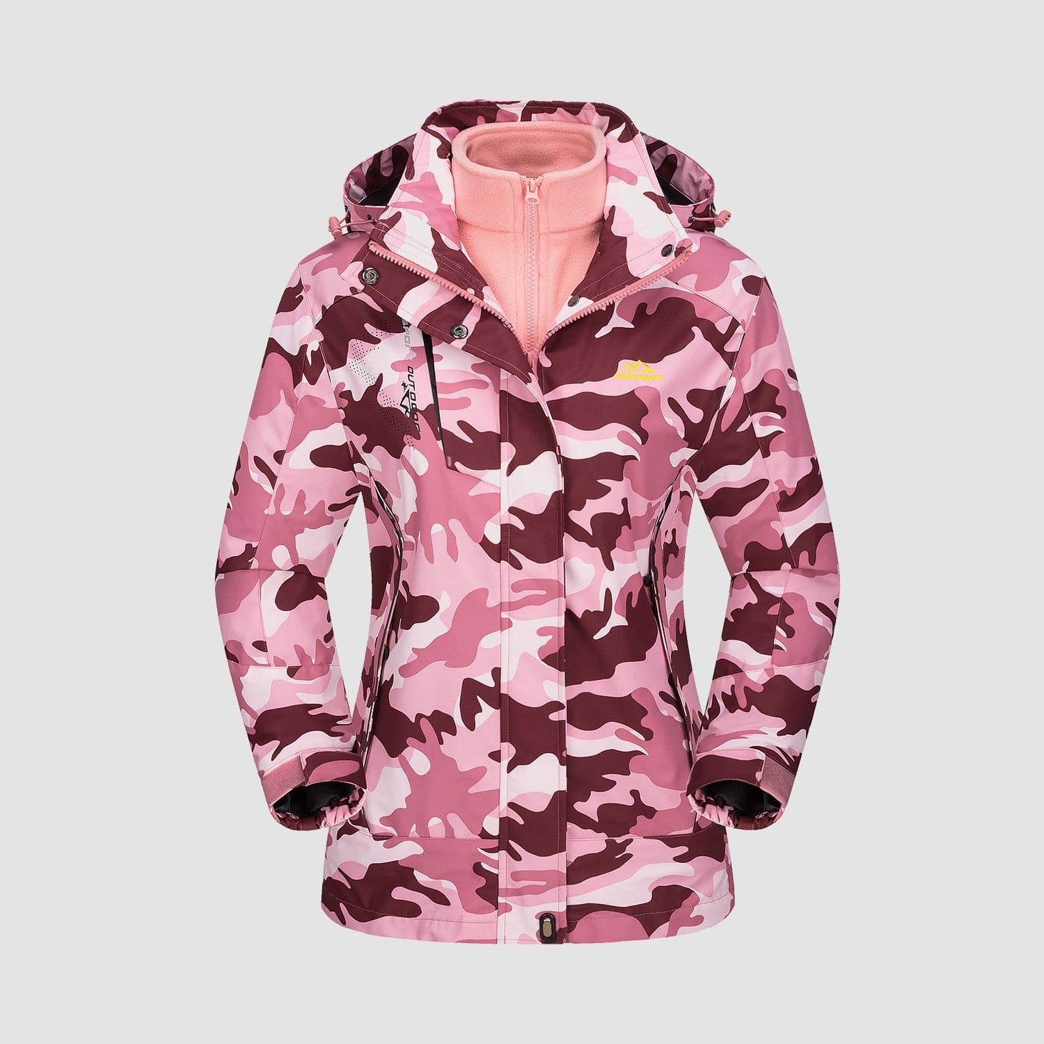 3 - in - 1 Waterproof Winter Coat, Fleece Lined,Two - Piece Suit, Hooded Ski & Hiking Jacket - veyora