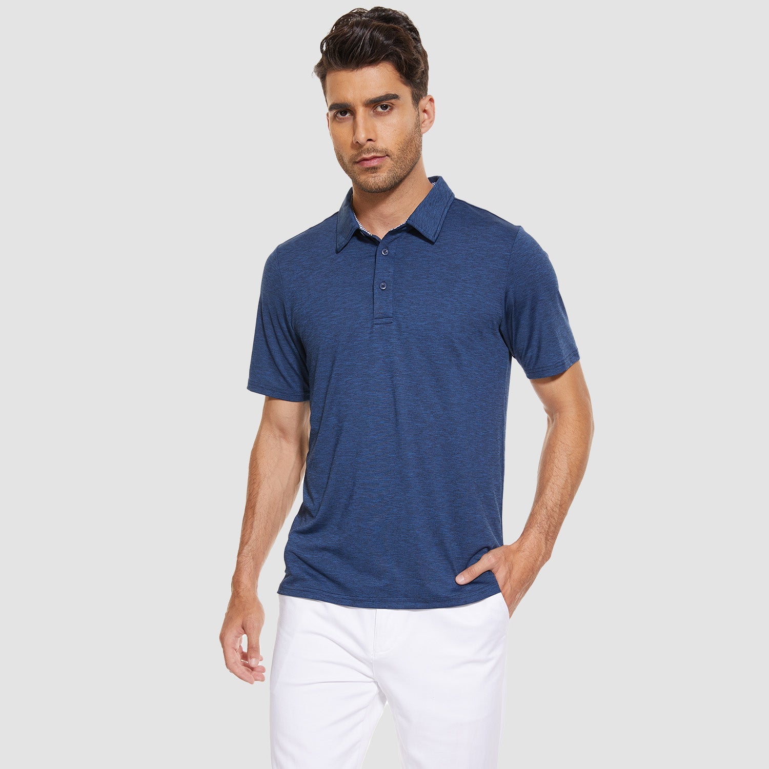 Men's Quick-Dry Performance Polo Golf Shirt
