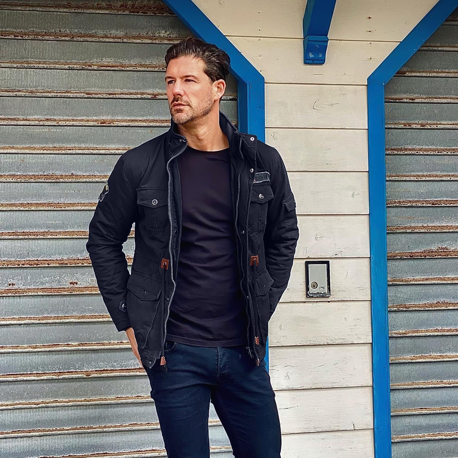 Men's Fleece Lined Winter Military Jacket Parka
