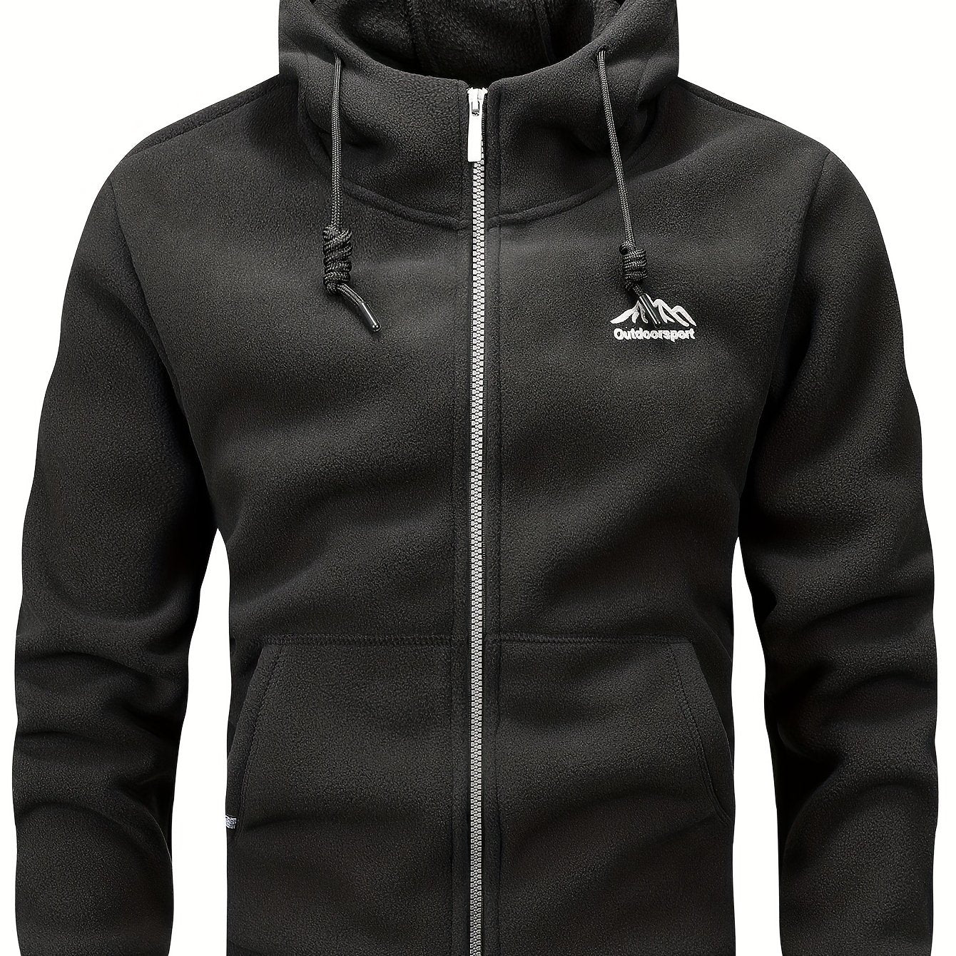 [Warm Padded Men's Casual Jacket] Men's Casual Warm Padded Jacket with Hood, Men's Zip - Up Padded Coat with Pockets for Winter Wear - veyora
