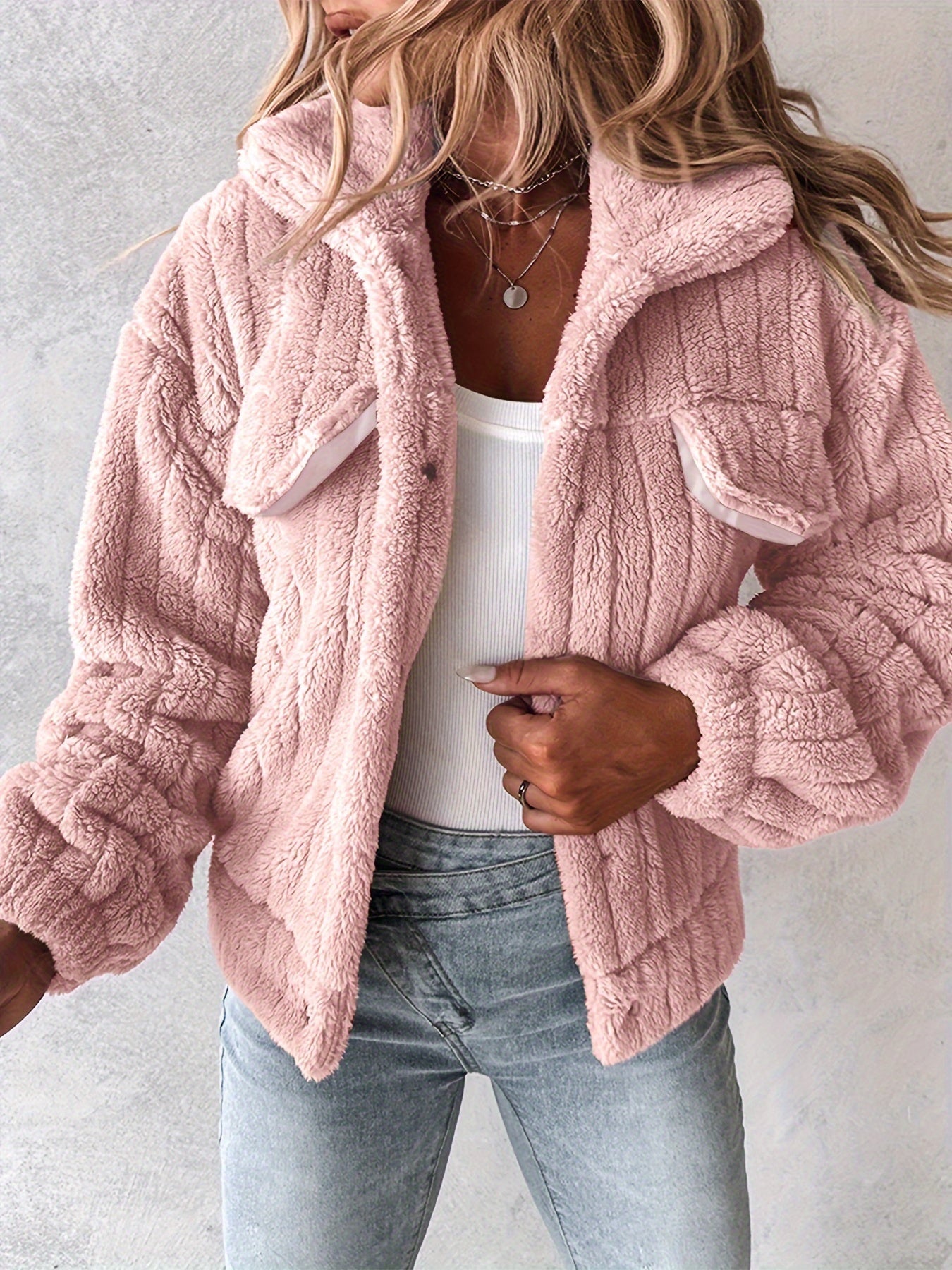 Plush Casual Jacket - veyora