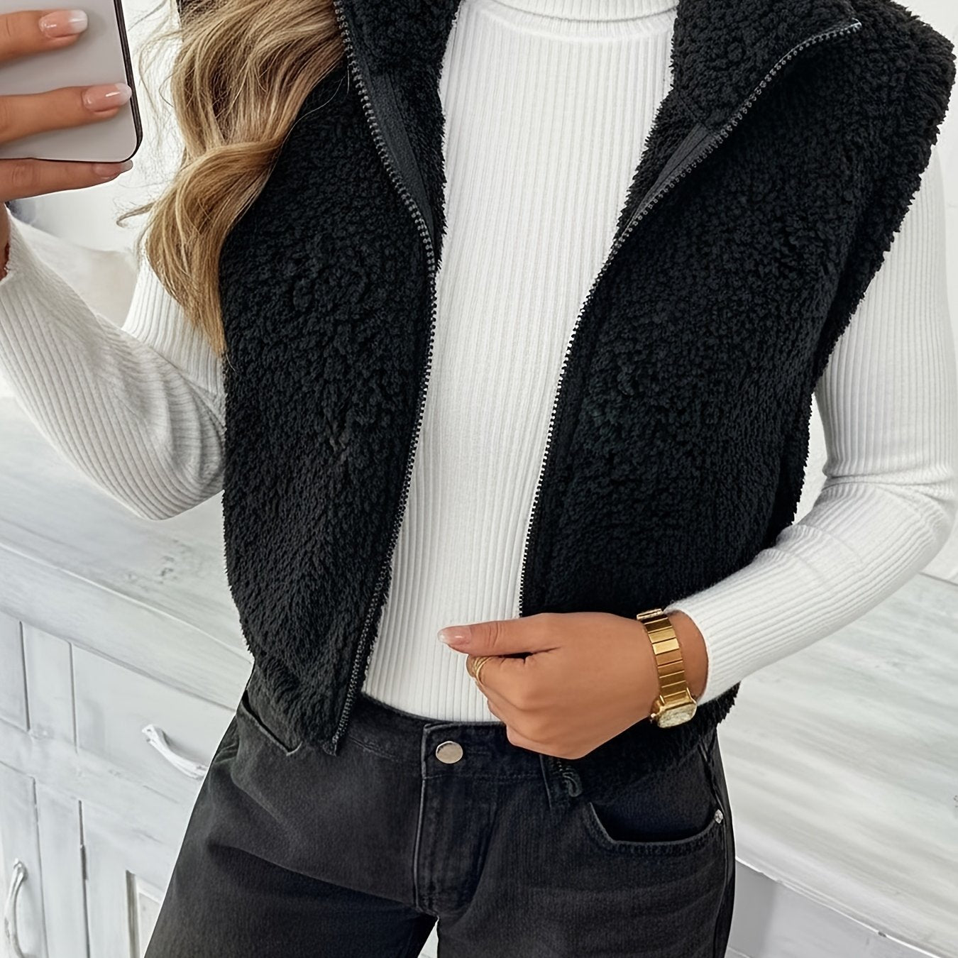 Ladies' Stylish Sleeveless Vest - veyora
