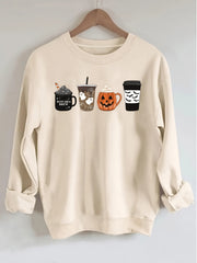 Directional Halloween - Themed Fashion Print Women'S Sweatshirt - veyora