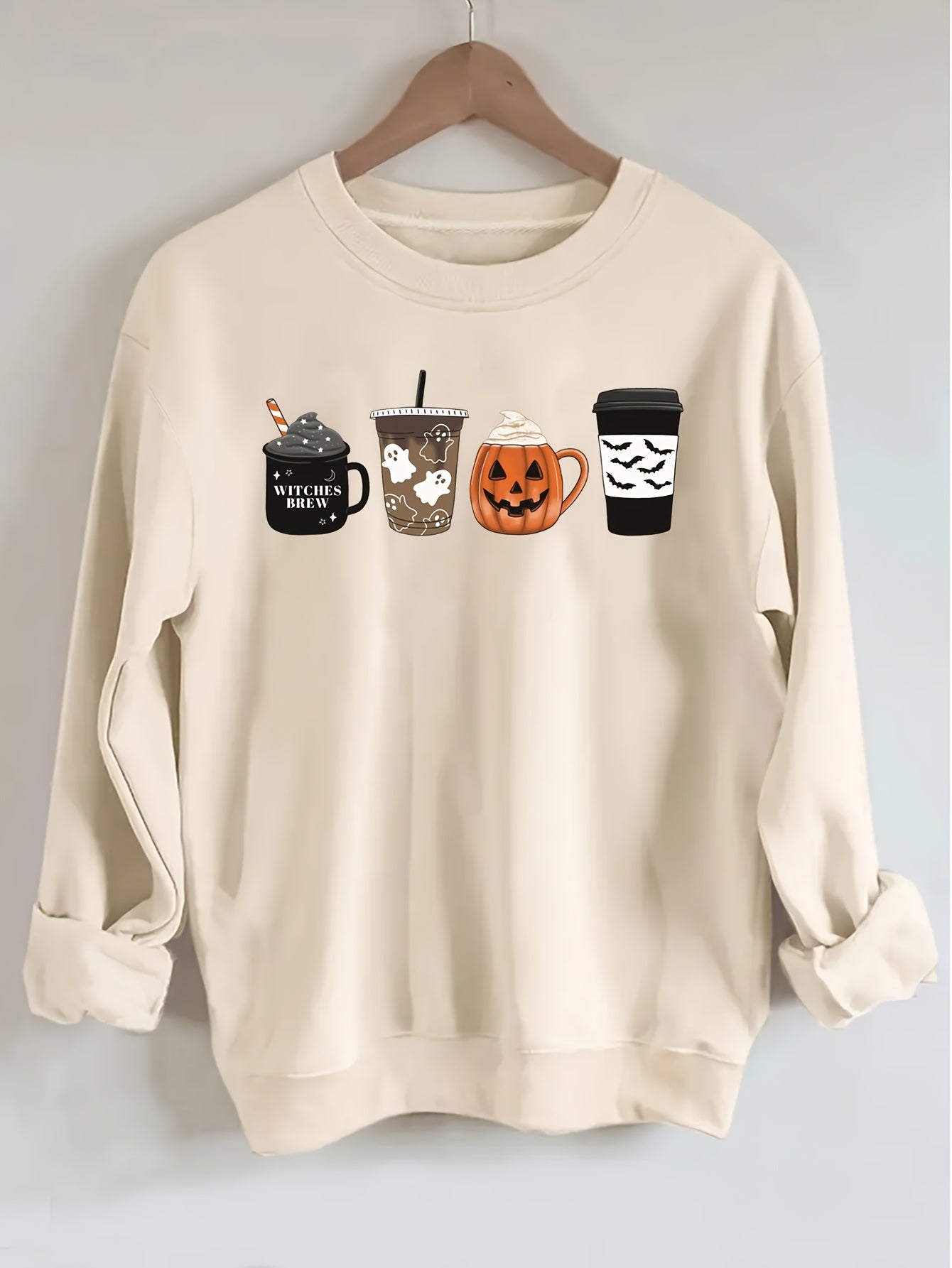 Directional Halloween - Themed Fashion Print Women'S Sweatshirt - veyora