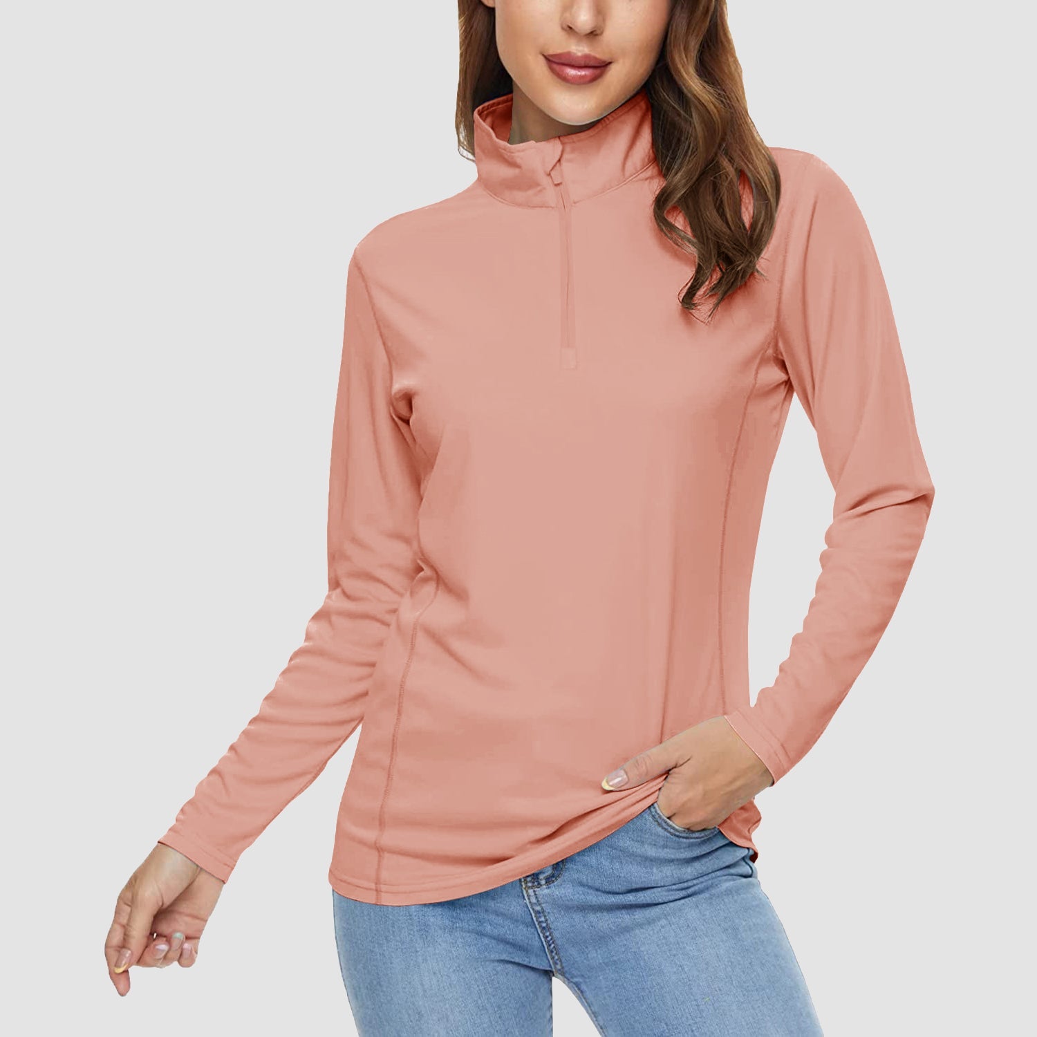 Women's Half Zip Quick Dry Shirt UPF 50+