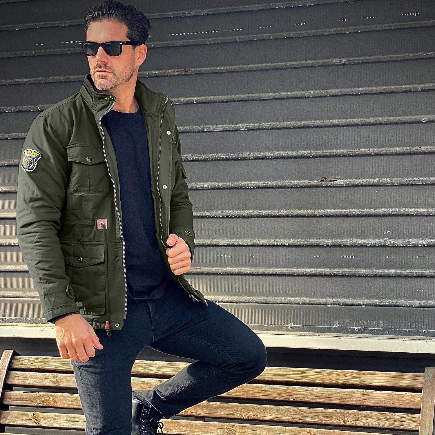Men's Fleece Lined Winter Military Jacket Parka
