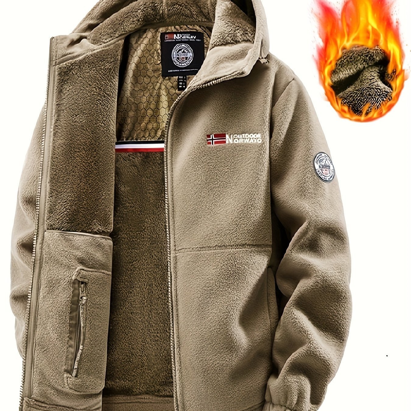 [Shu Le Shui OBM] New Valentine'S Day Products Are Online! New Autumn And Winter Fleece - Lined And Thickened Coats, Fashionable Fleece Fabric, Graphene Lining, Casual, Fashionable, Energetic And Versatile, The First Choice for Autumn And Winter - veyora