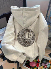 European And American Women'S Clothing Letter Print Hooded Sweatshirt - veyora