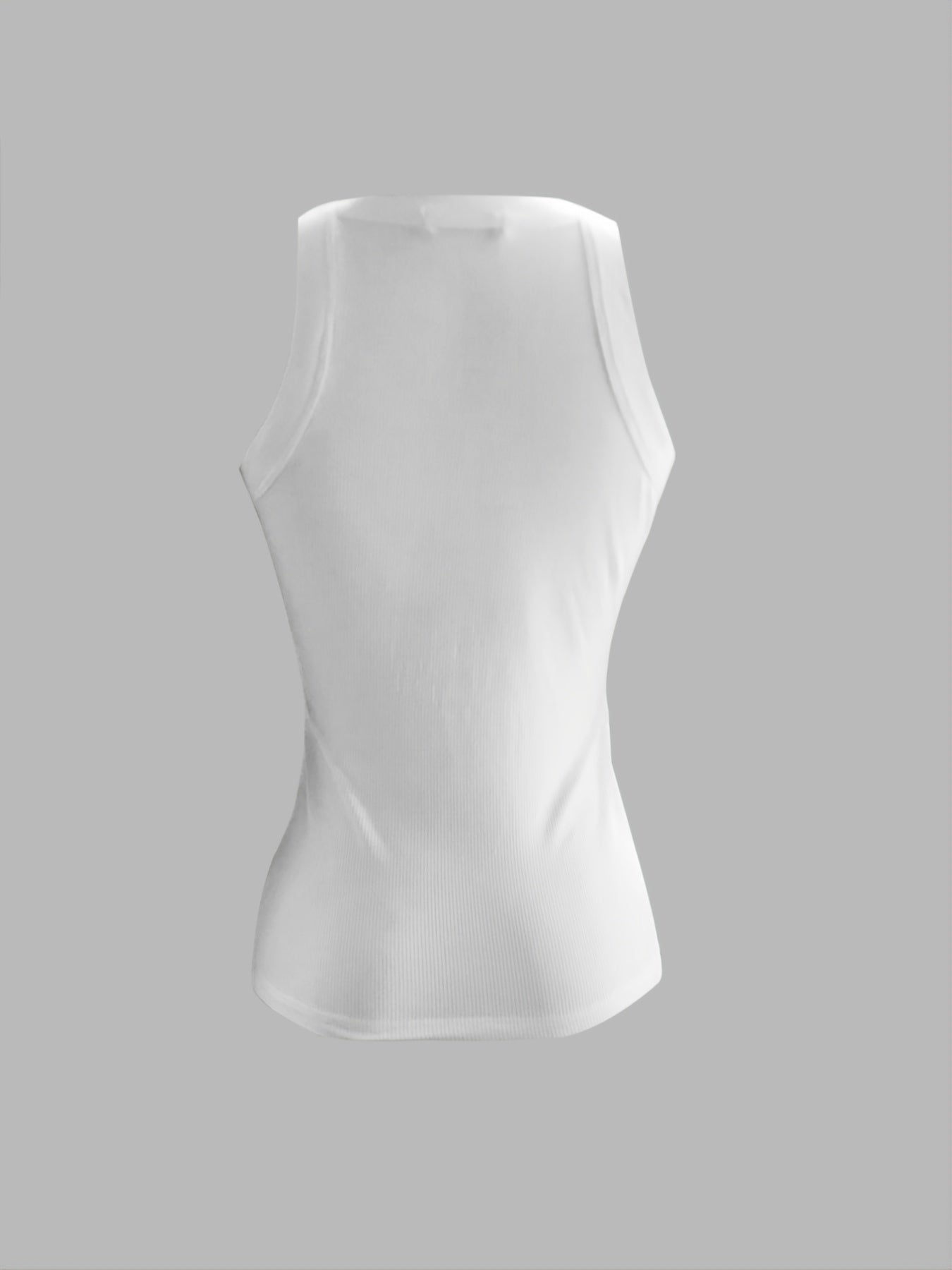 Women'S Vintage Ruffle Crew Neck Tank Top, Solid Color Knit Polyester (97%) with Slight Stretch, Regular Length Sleeveless Crop Shirt for Spring/Fall - MJ0433 - veyora
