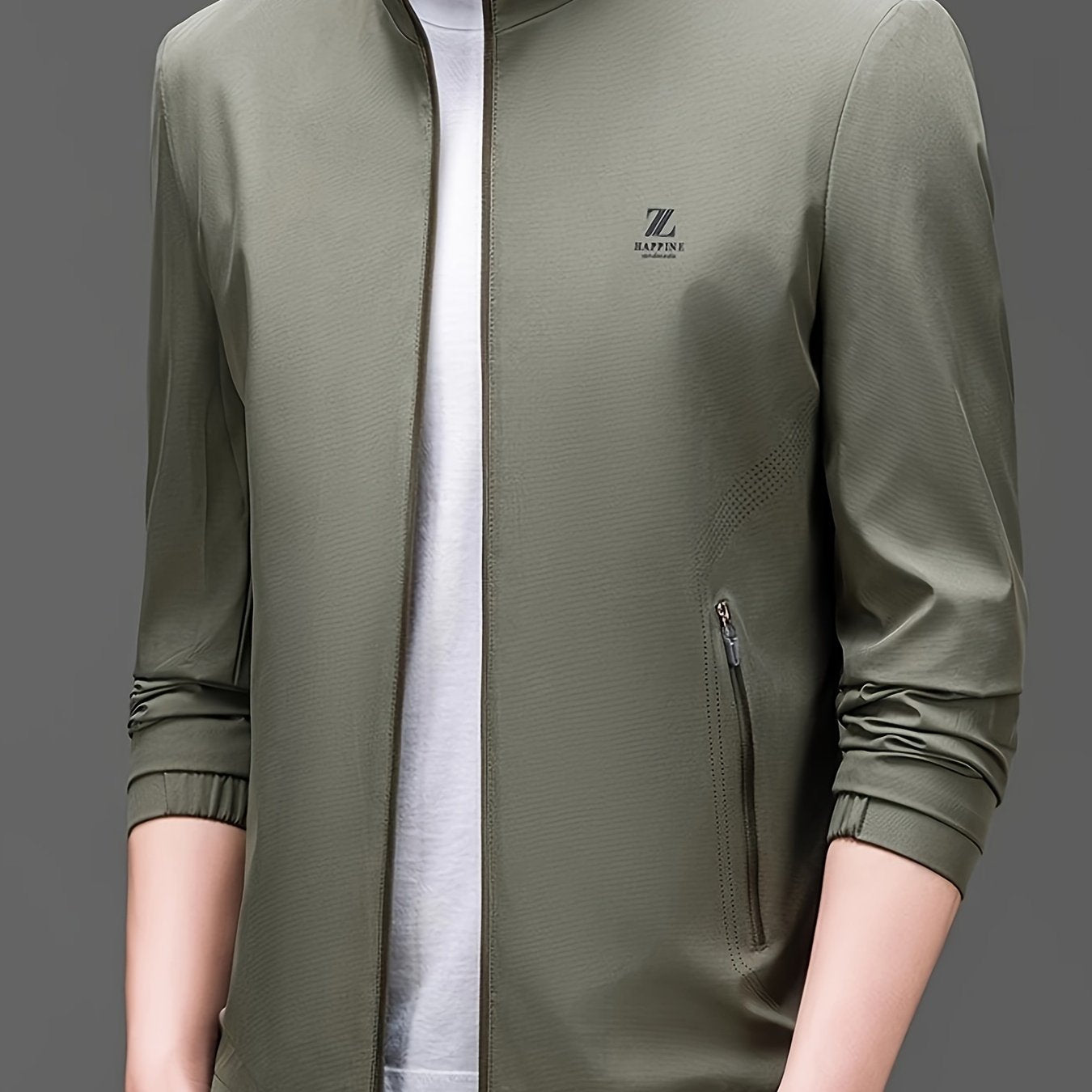 New Men'S Jacket for Spring And Autumn, a Stylish And Versatile Business Casual Stand - Up Collar Coat for Young And Middle - Aged Men - veyora