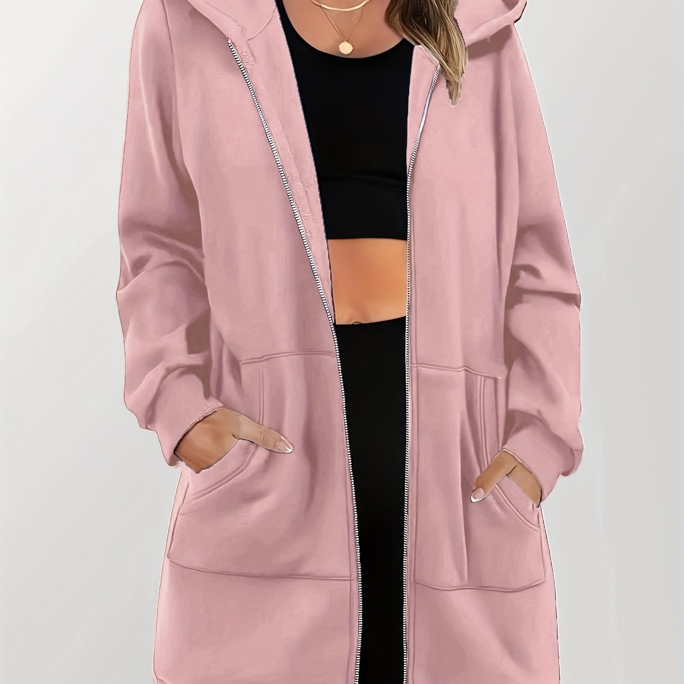 Women'S Fashion Zip - Up Hoodie - veyora