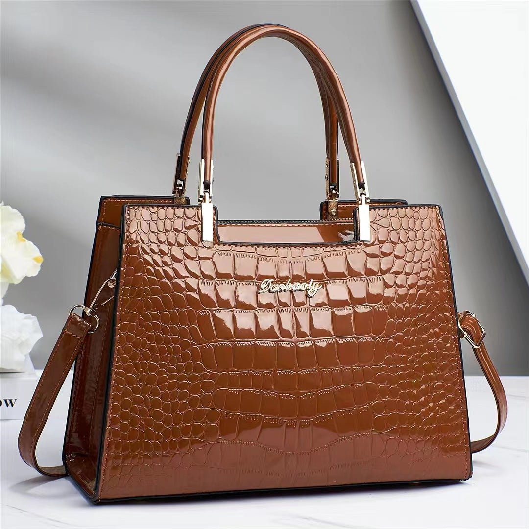 Brooklyn™ Shine | Croc - Embossed Luxury Bag - veyora