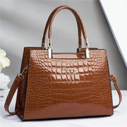 Brooklyn™ Shine | Croc - Embossed Luxury Bag - veyora